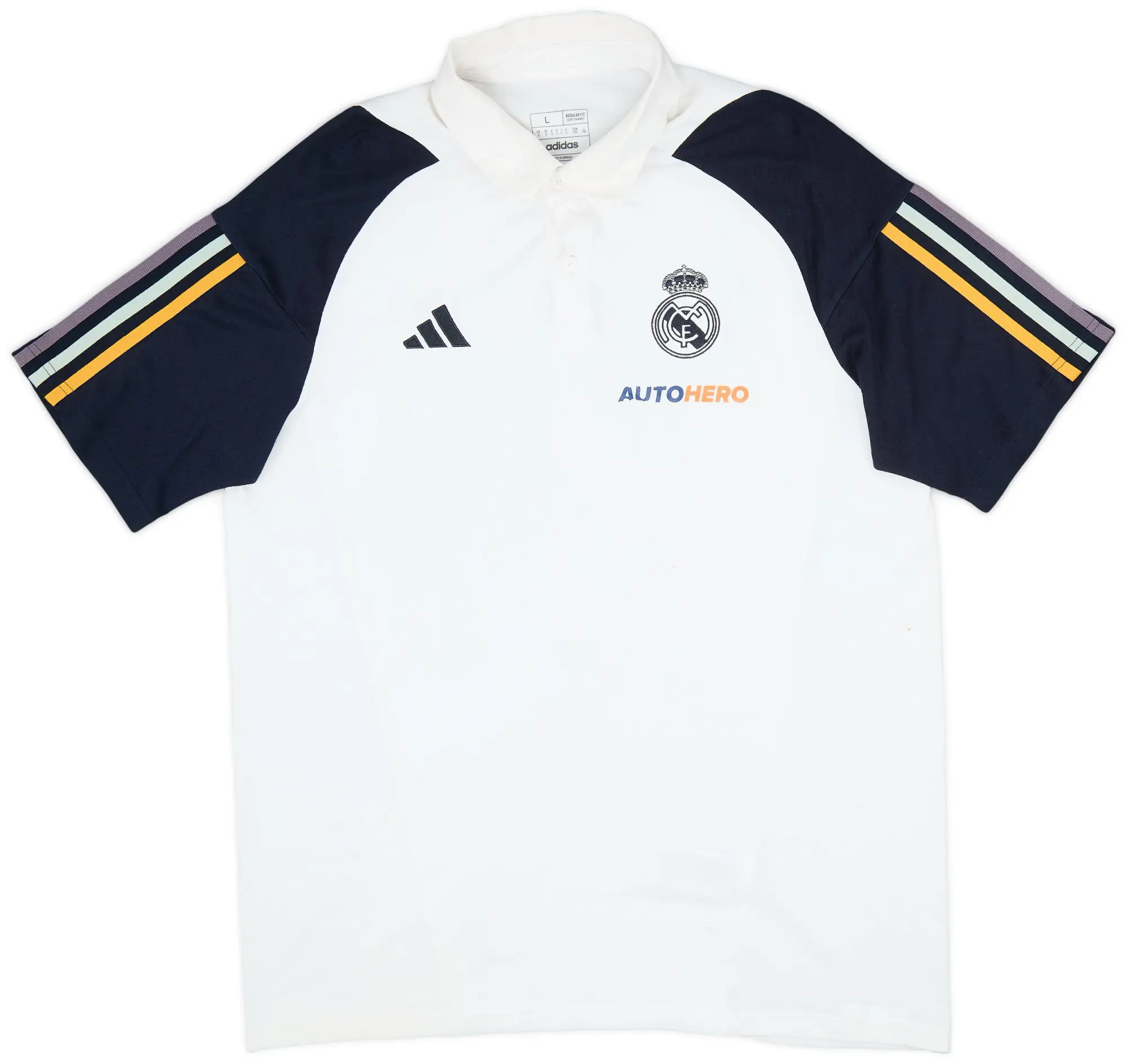 2023-24 Real Madrid Basketball adidas Polo Shirt - 7/10 - (L)