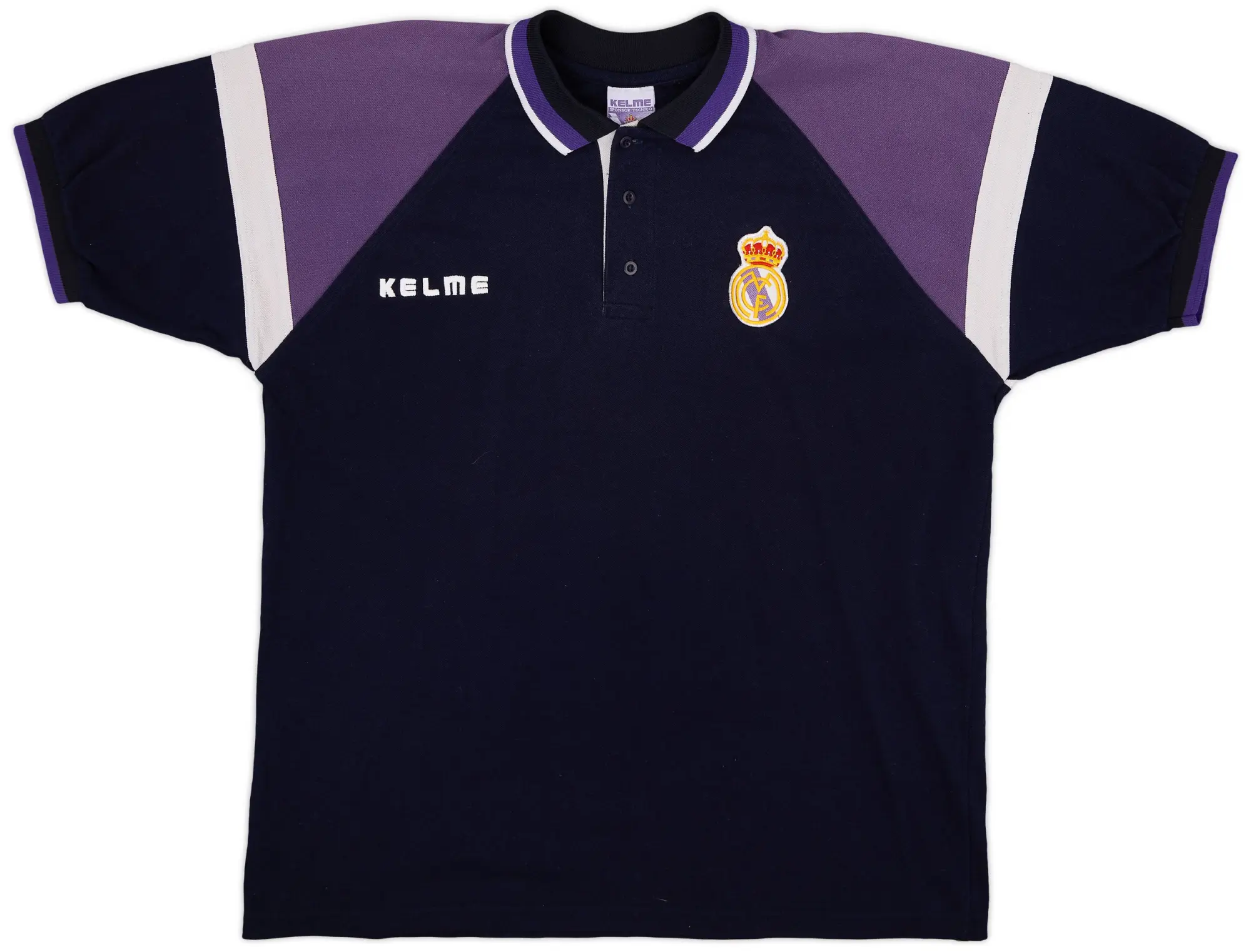 1996-97 Real Madrid Kelme Polo Shirt - 9/10 - (XL)