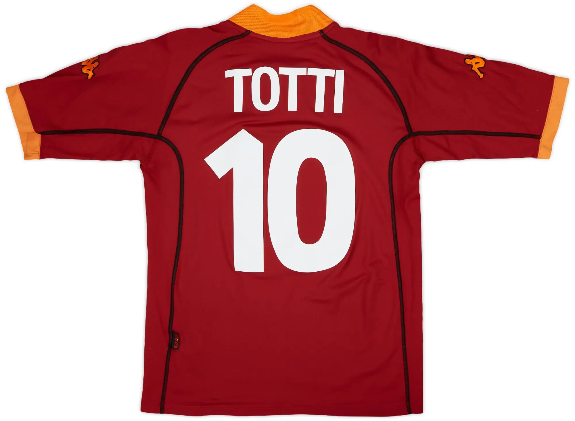 Kappa 2001-02 Roma Home Shirt Totti #10 - 6/10 - (M)