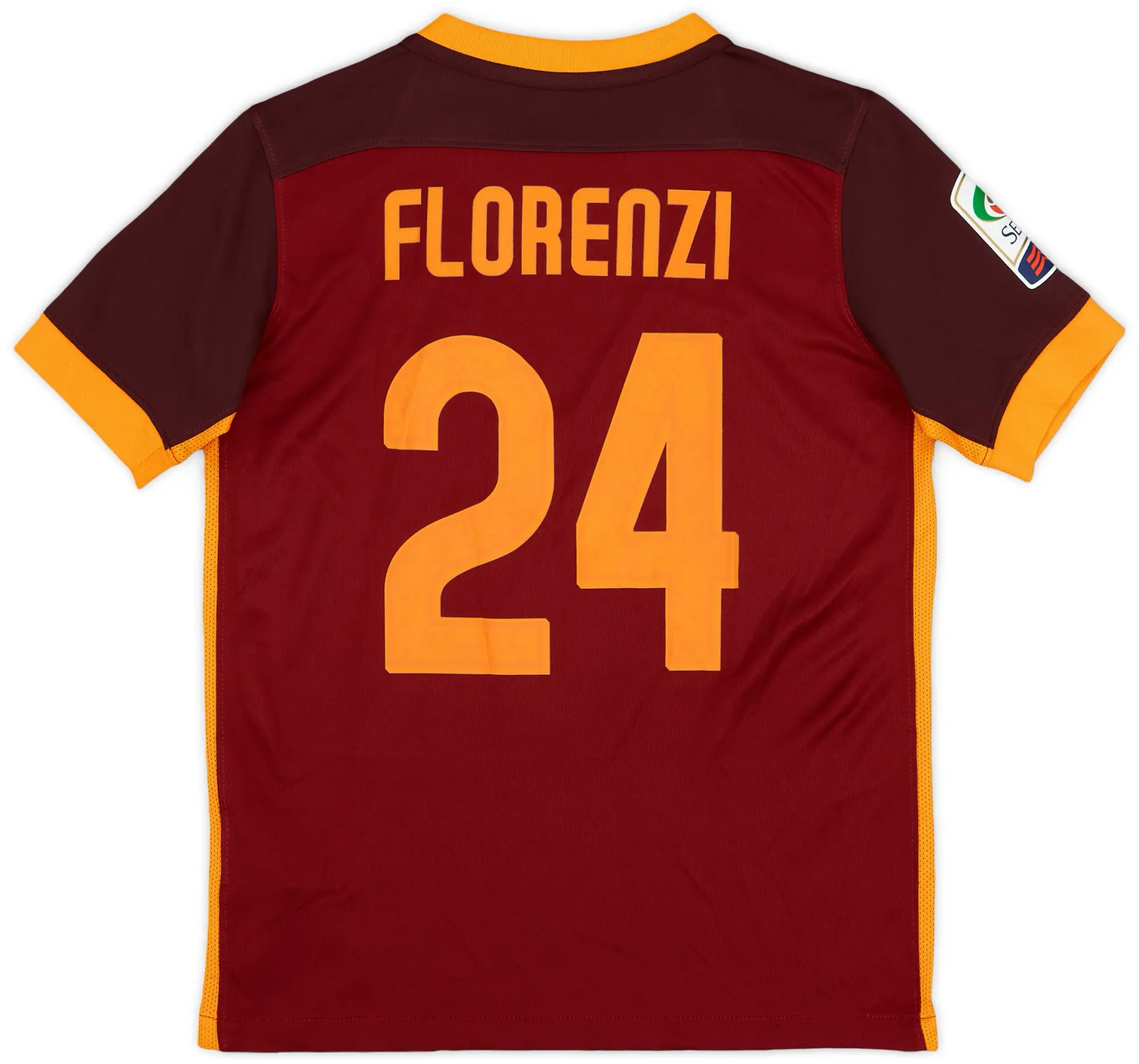 Nike 2015-16 Roma Home Shirt Florenzi #24 - 10/10 - (M.Boys)