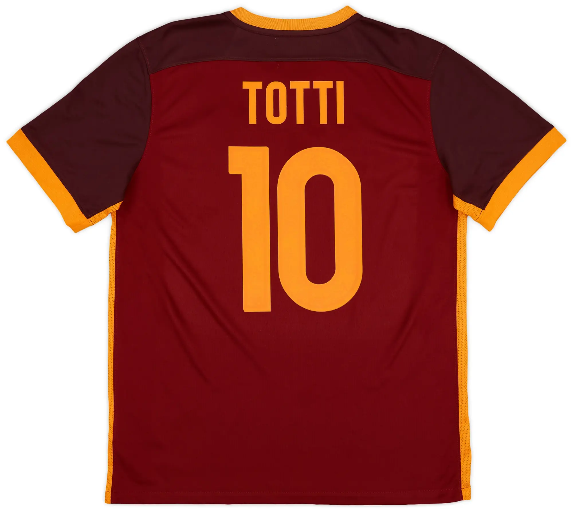 Nike 2015-16 Roma Home Shirt Totti #10 - 8/10 - (L)