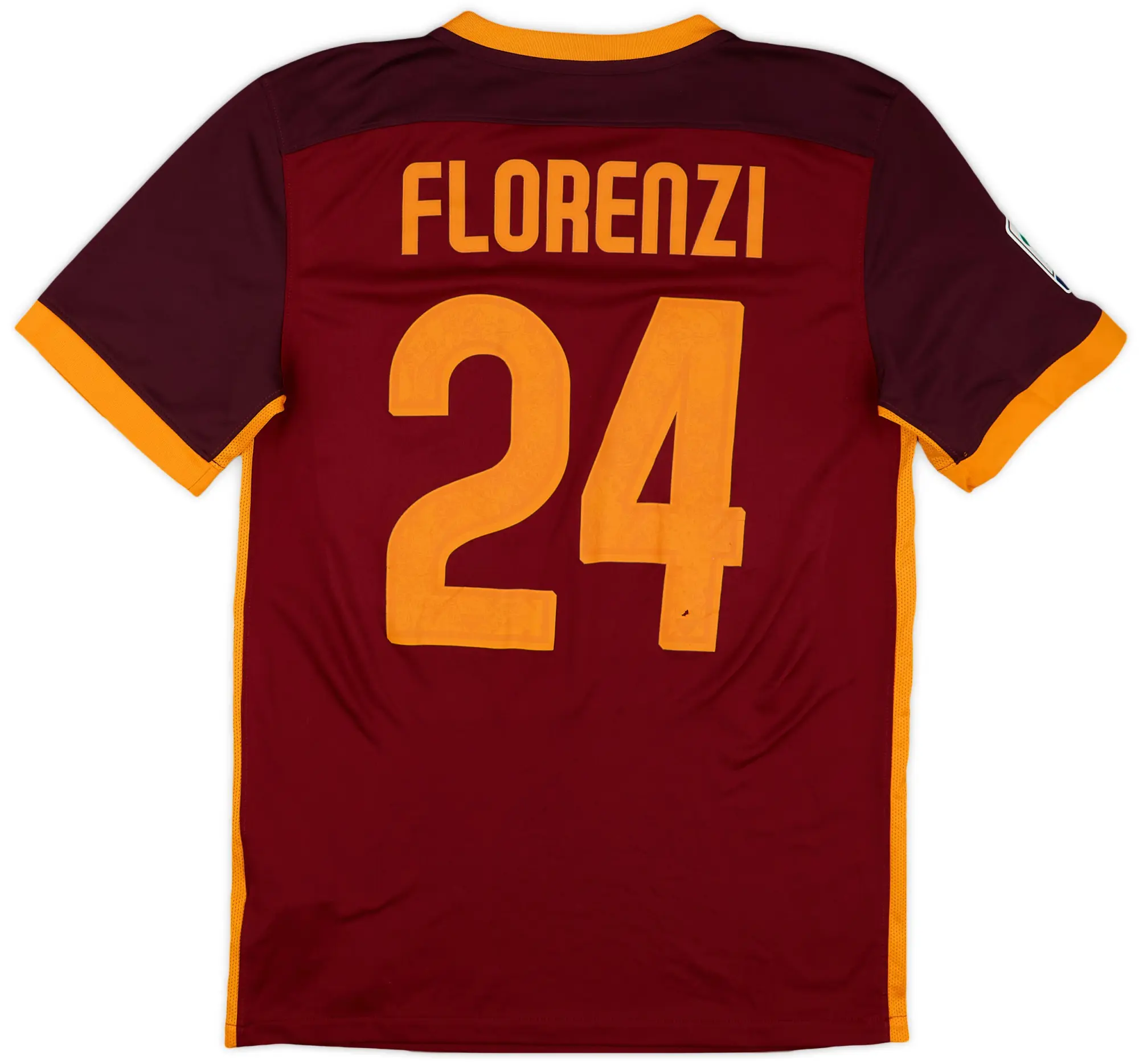 Nike 2015-16 Roma Home Shirt Florenzi #24 - 6/10 - (S)
