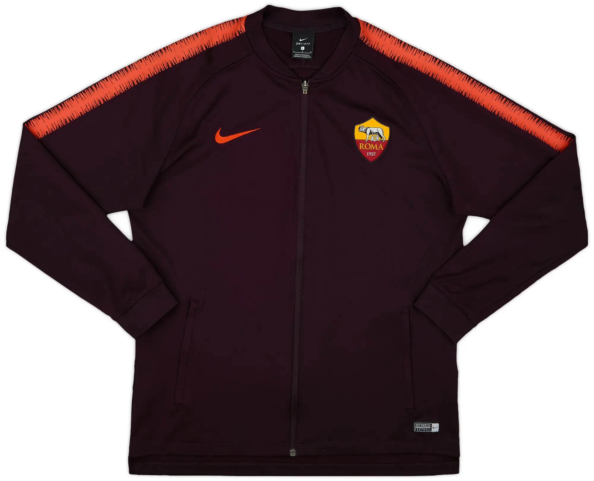 2018-19 Roma Nike 1/4 Zip Drill Top - 9/10 - (L)