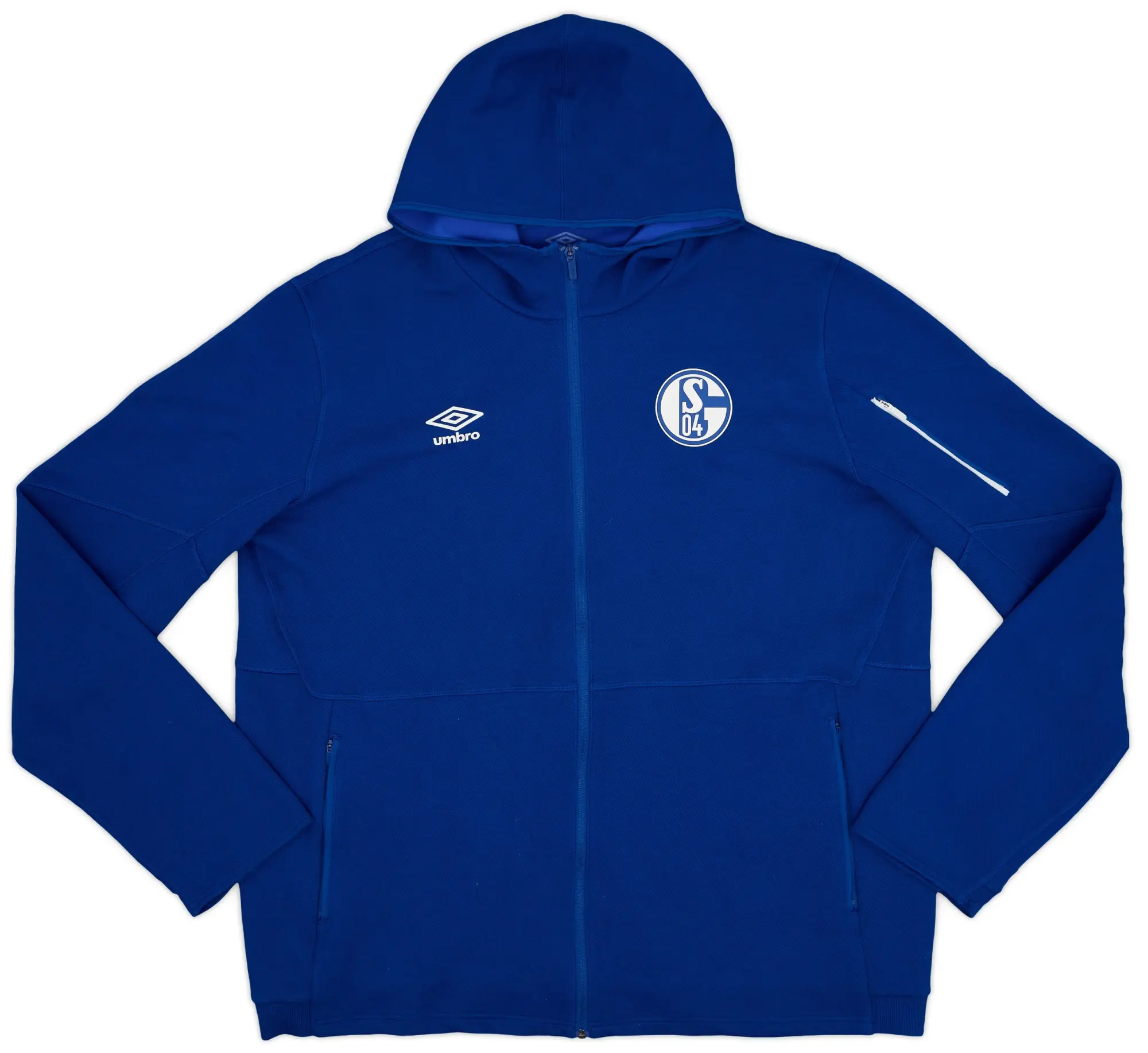 2021-22 Schalke Umbro Hooded Track Jacket - 10/10 - (3XL)