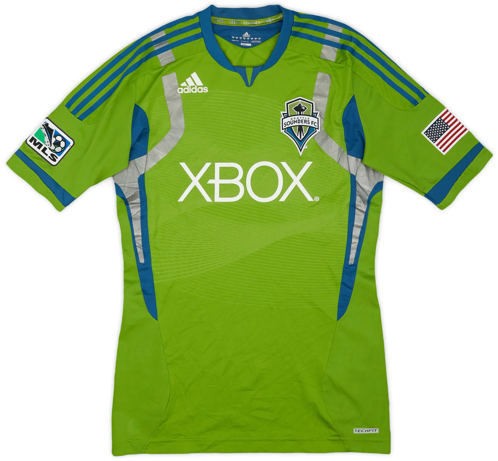 adidas 2012 Seattle Sounders Player Issue Home Shirt - 7/10 - (L)