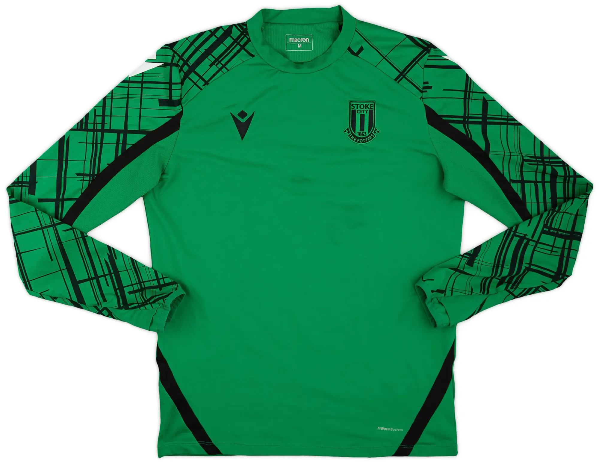 2021-22 Stoke City Macron Training L/S Shirt - 7/10 - (M)