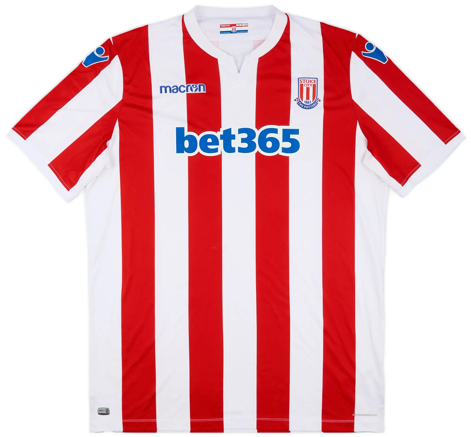 Macron 2018-19 Stoke City Home Shirt - 7/10 - (3XL)