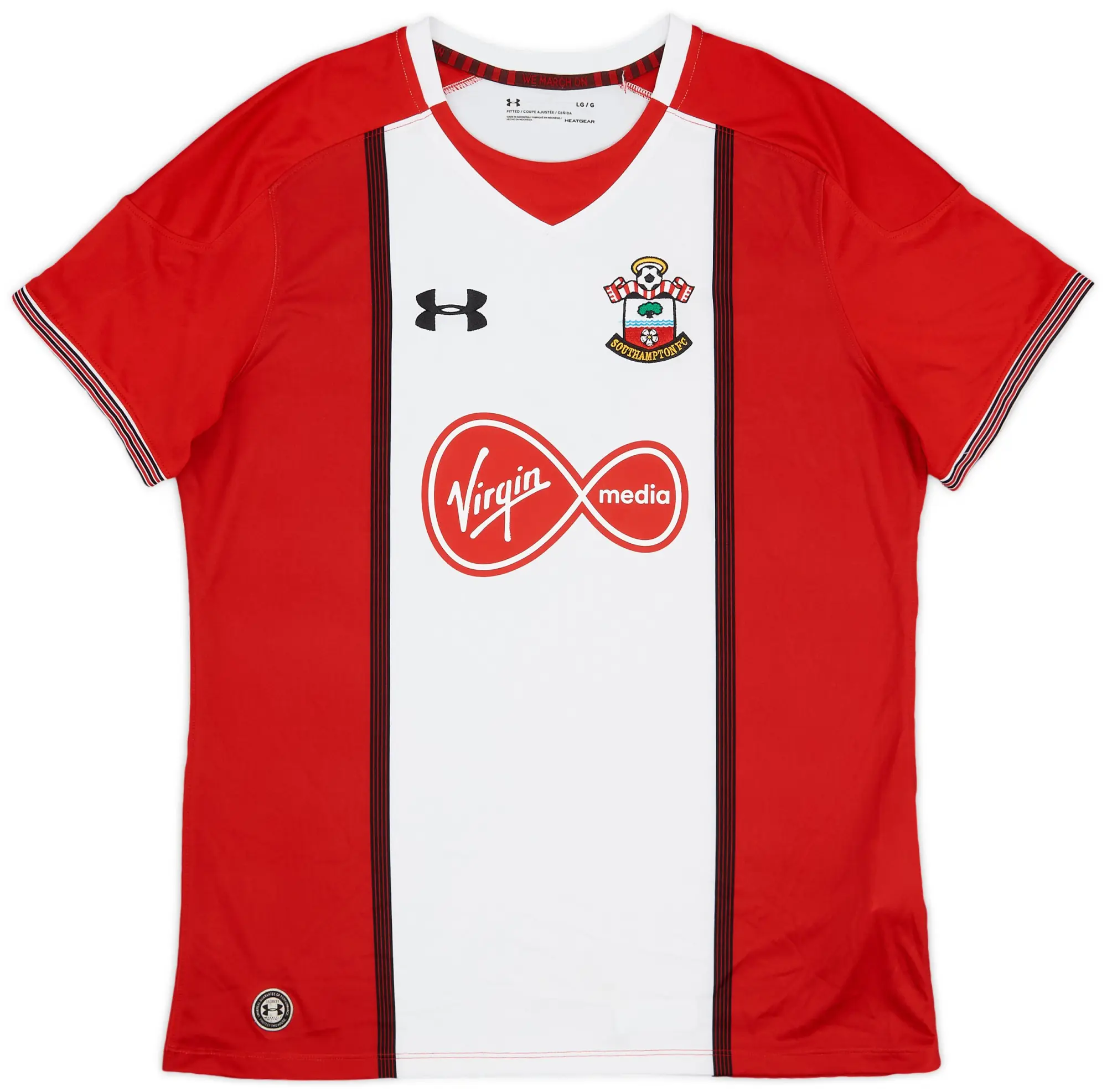 Under Armour 2017-18 Southampton Home Shirt - 8/10 - (L)