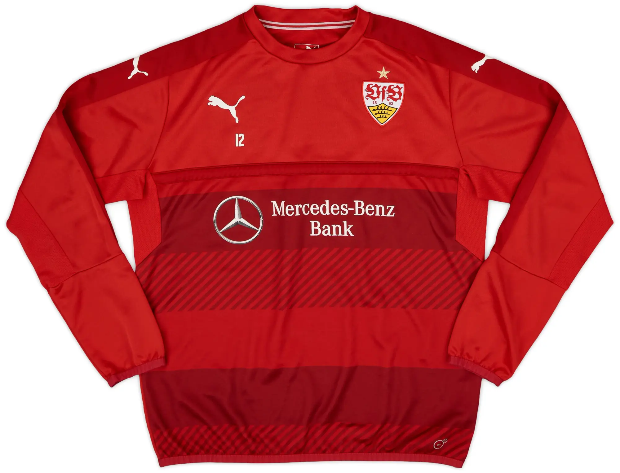 2015-16 Stuttgart Puma Player Issue Sweat Top #12 - 7/10 - (L)