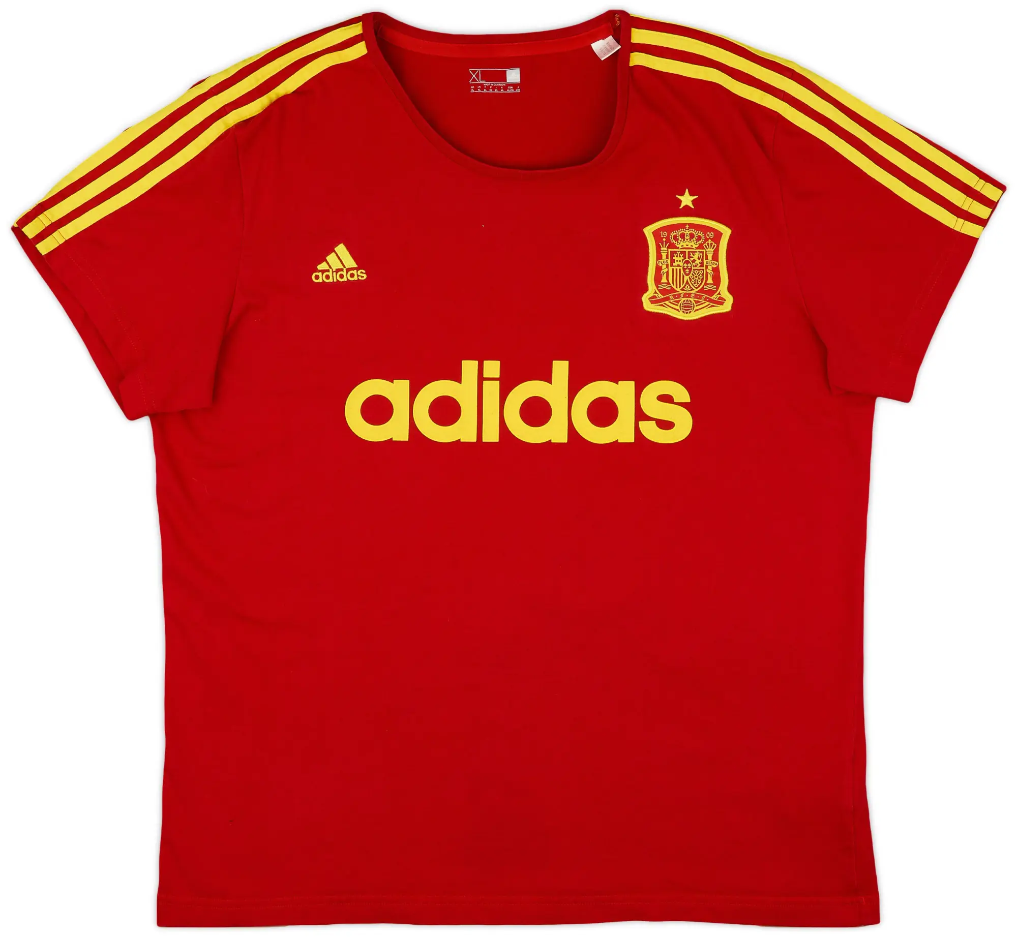 2016-17 Spain adidas Cotton Tee - 9/10 - (XL)