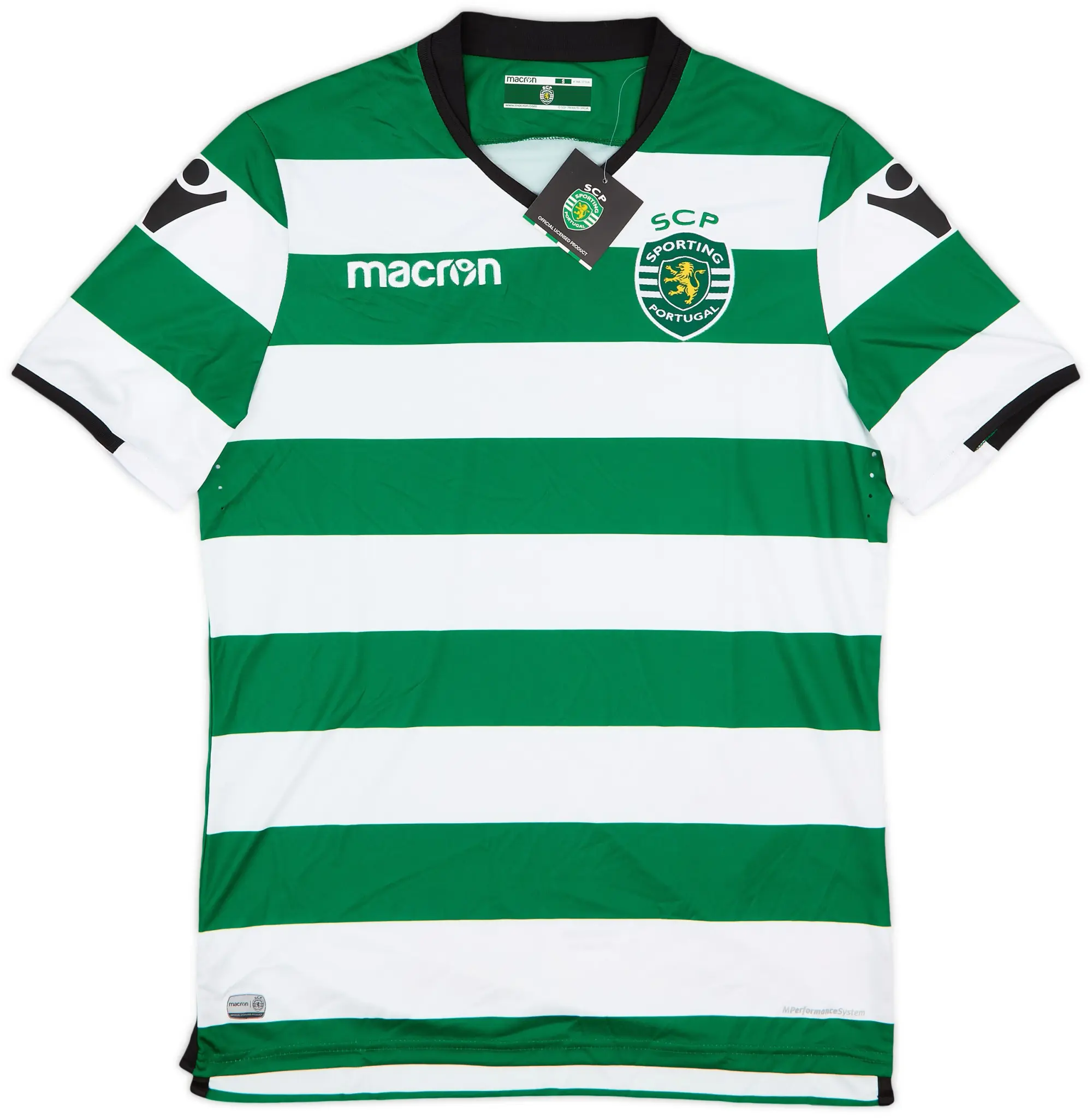 Macron 2017-18 Sporting CP Home Shirt (S)