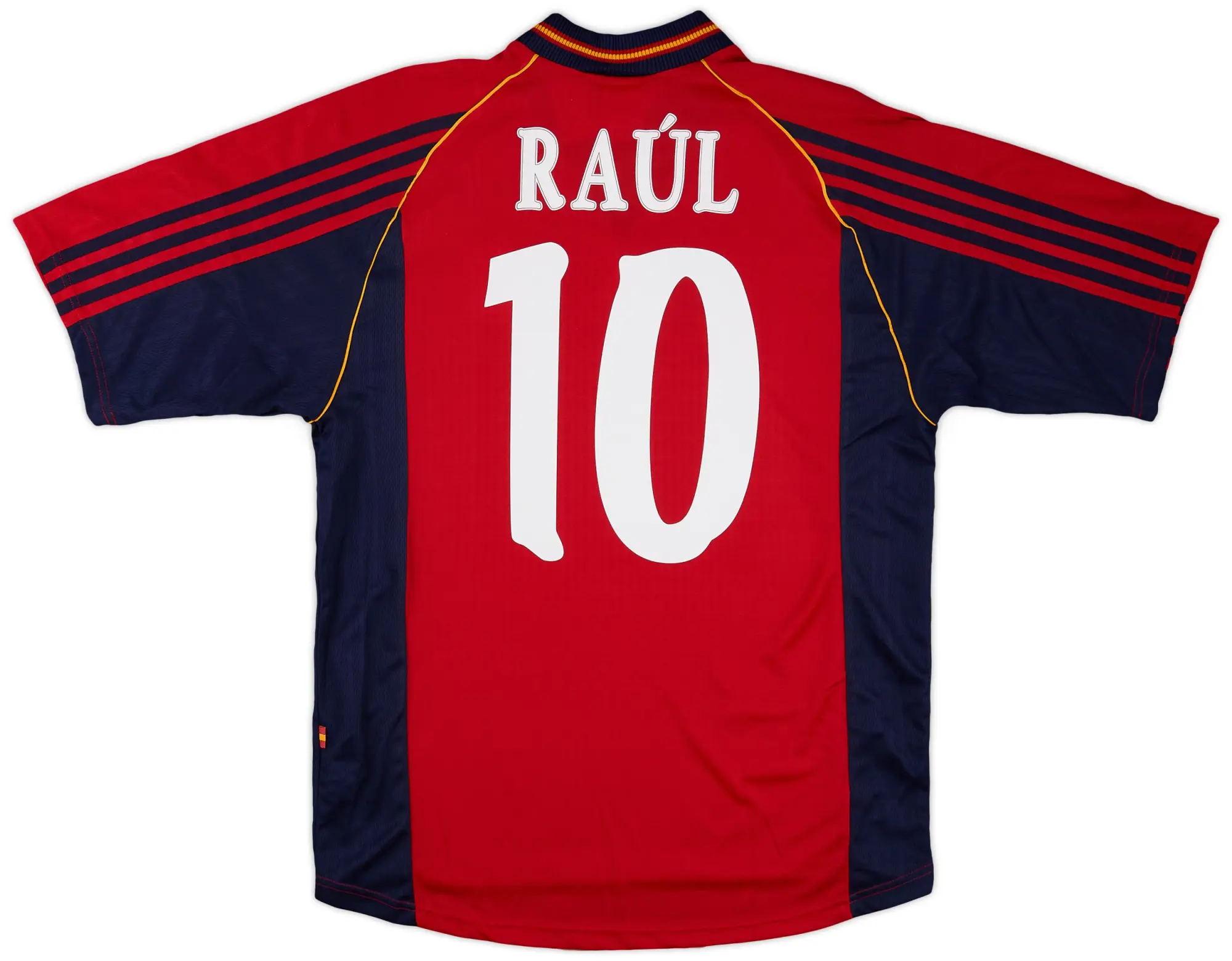 adidas 1998-99 Spain Home Shirt Raul #10 (M)