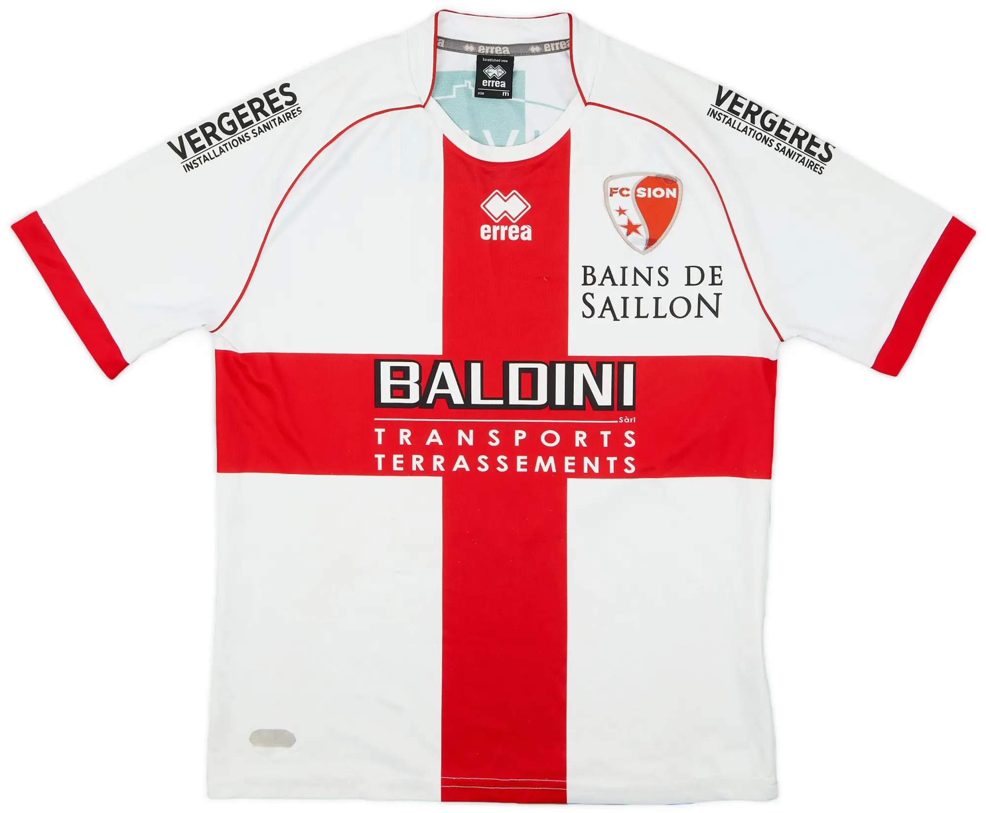 Errea 2012-13 FC Sion Home Shirt - 5/10 - (M)