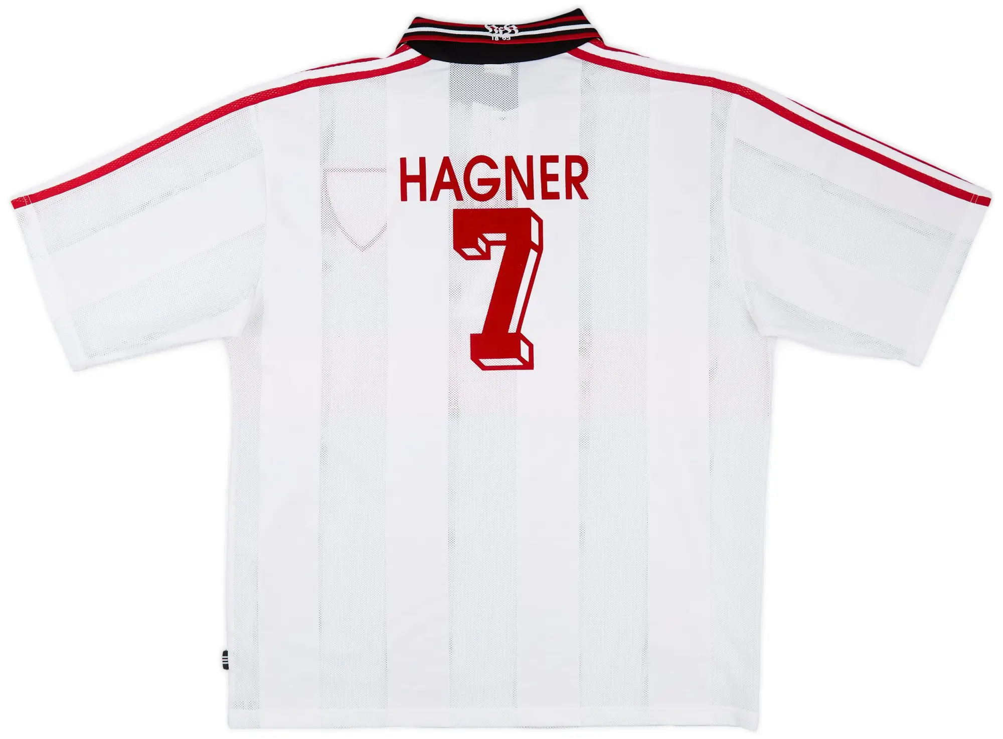 adidas 1997-98 Stuttgart Home Shirt Hagner #7 - 6/10 - (XL)