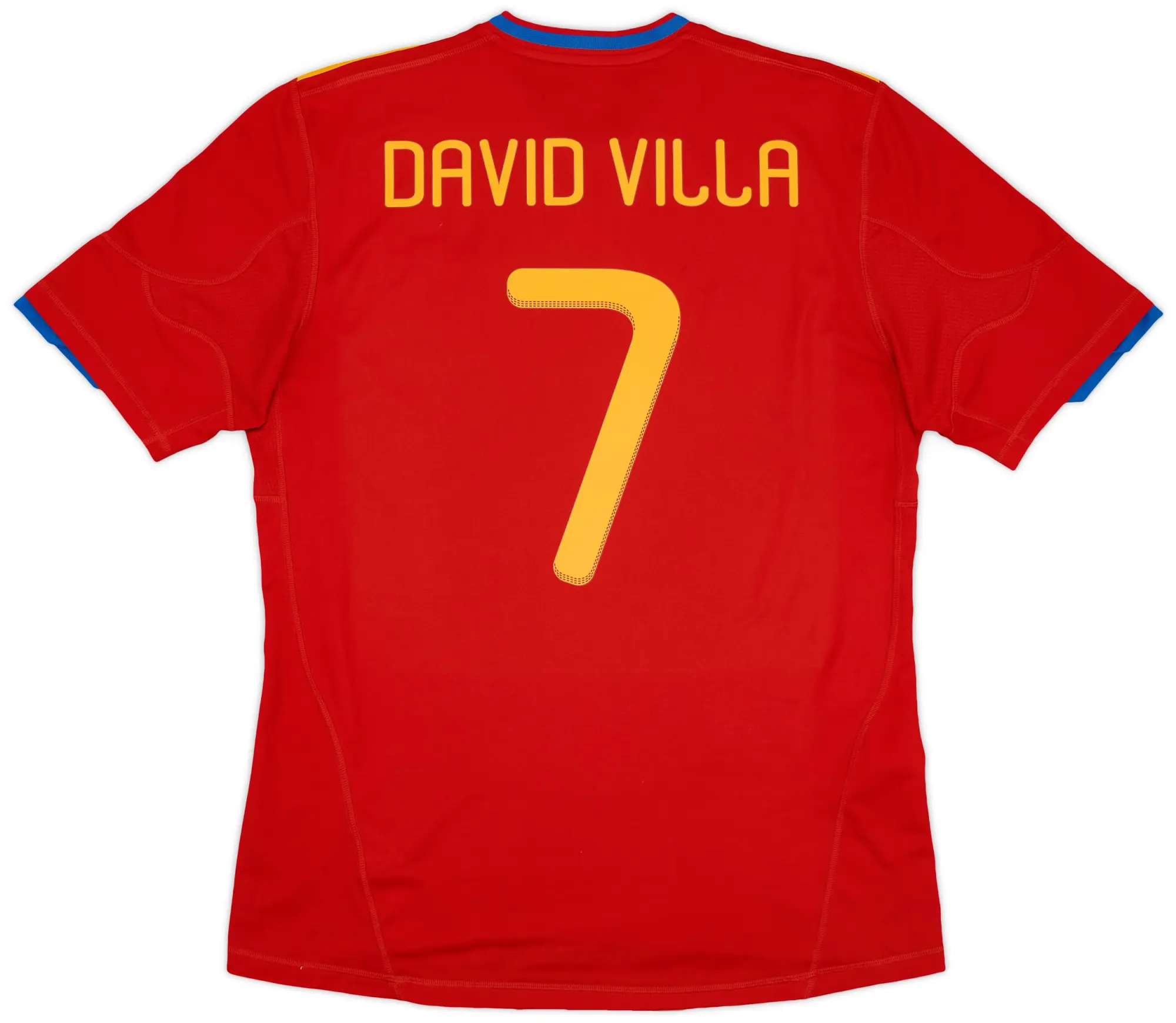 adidas 2009-10 Spain Home Shirt David Villa #7 - 9/10 - (L)