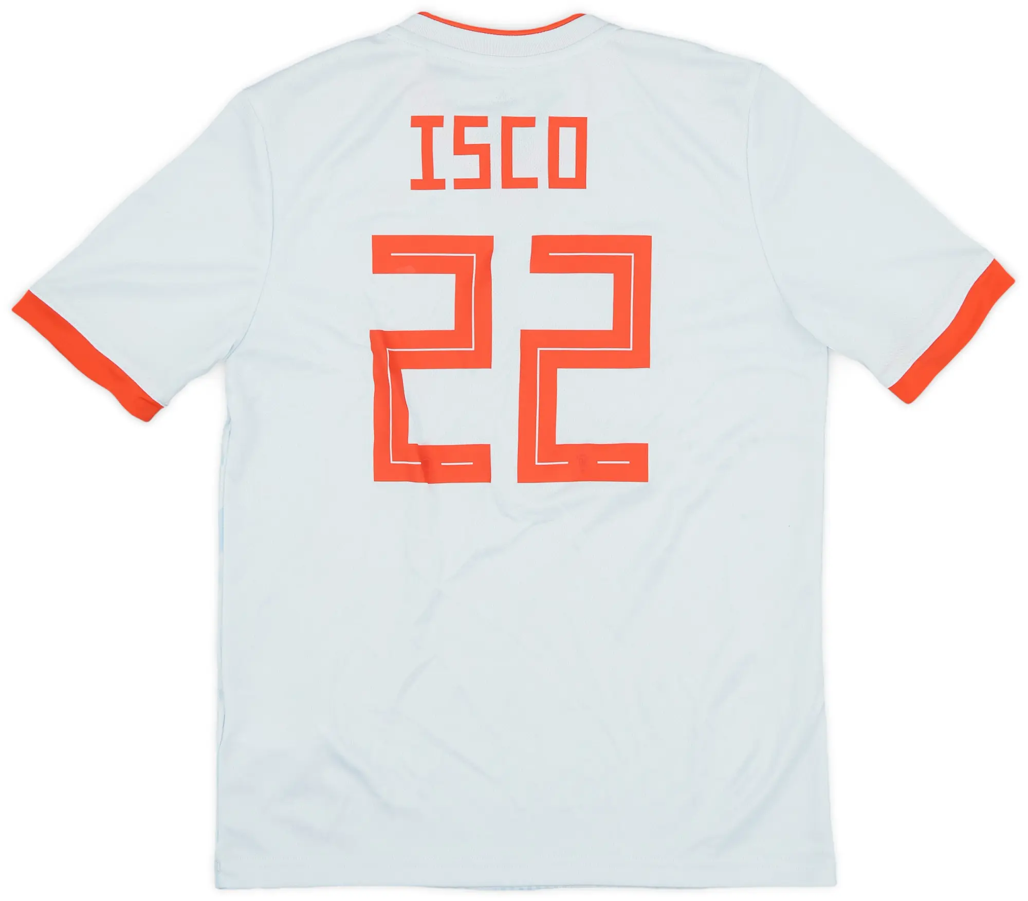 adidas 2018-19 Spain Away Shirt Isco #22 - 8/10 - (M.Boys)