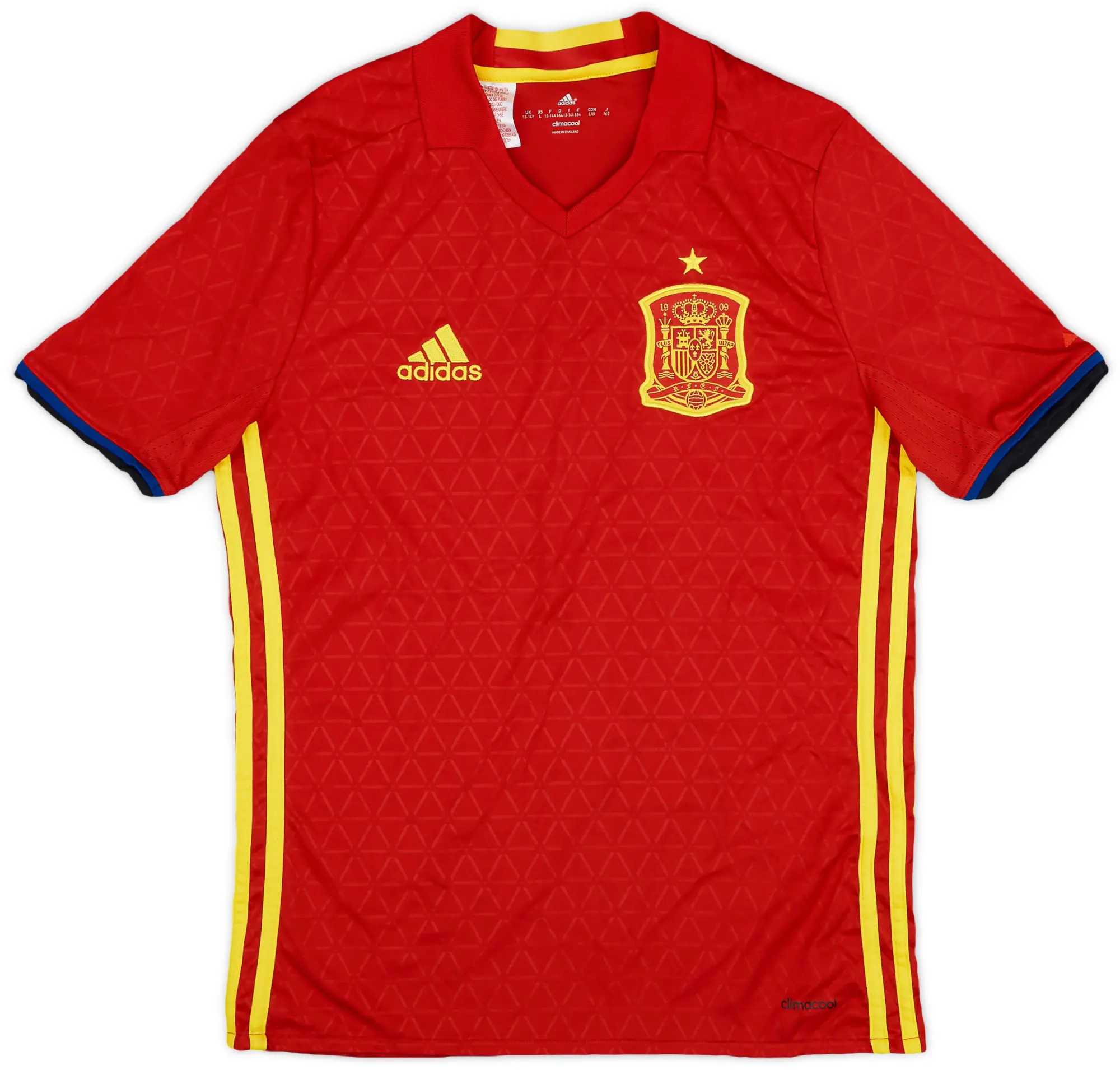 adidas 2016-17 Spain Home Shirt - 9/10 - (L.Boys)