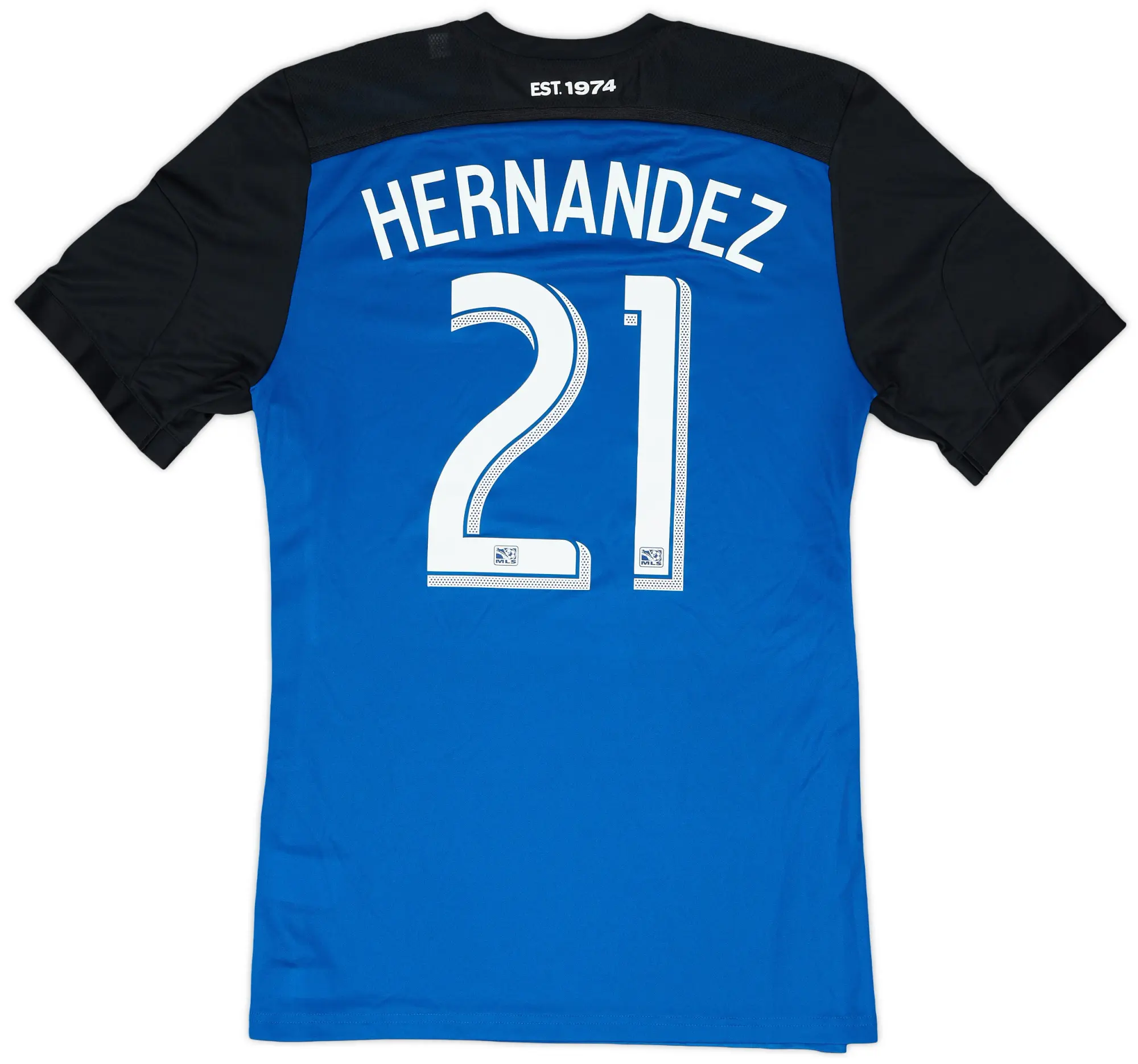 adidas 2014-15 San Jose Earthquakes Match Issue Home Shirt Hernandez #21