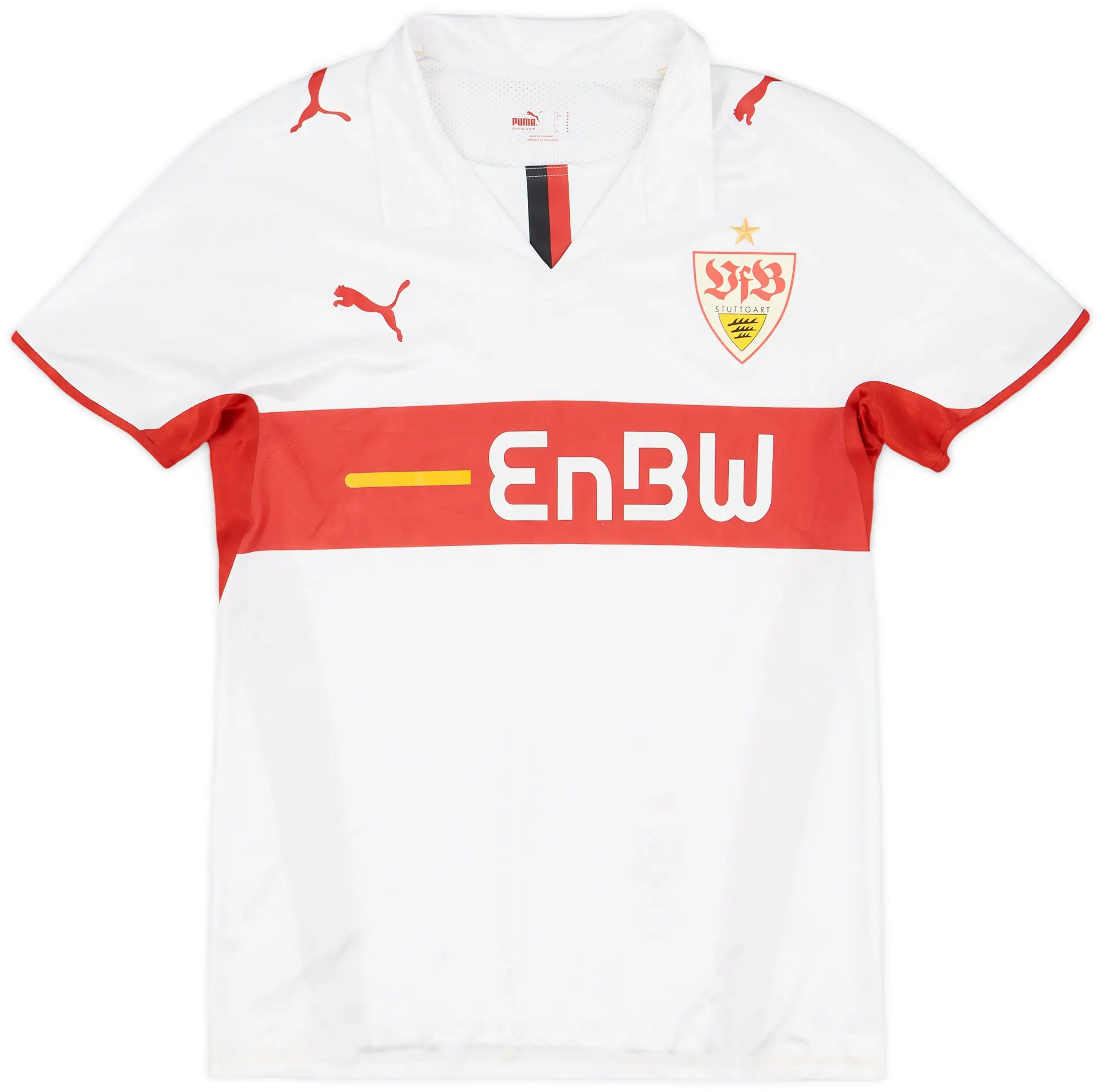 Puma 2008-09 Stuttgart Player Issue Home Shirt - 6/10 - (M)