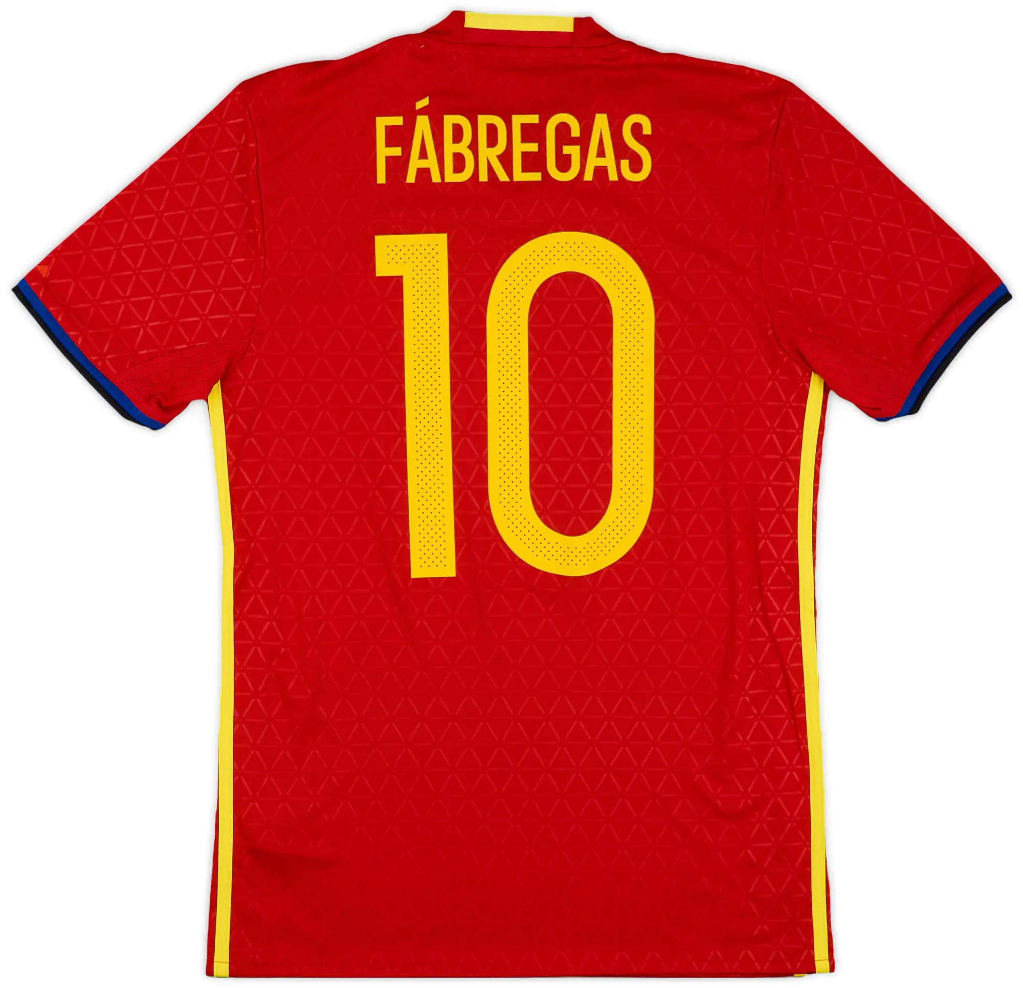 adidas 2016-17 Spain Home Shirt Fabregas #10 (S)