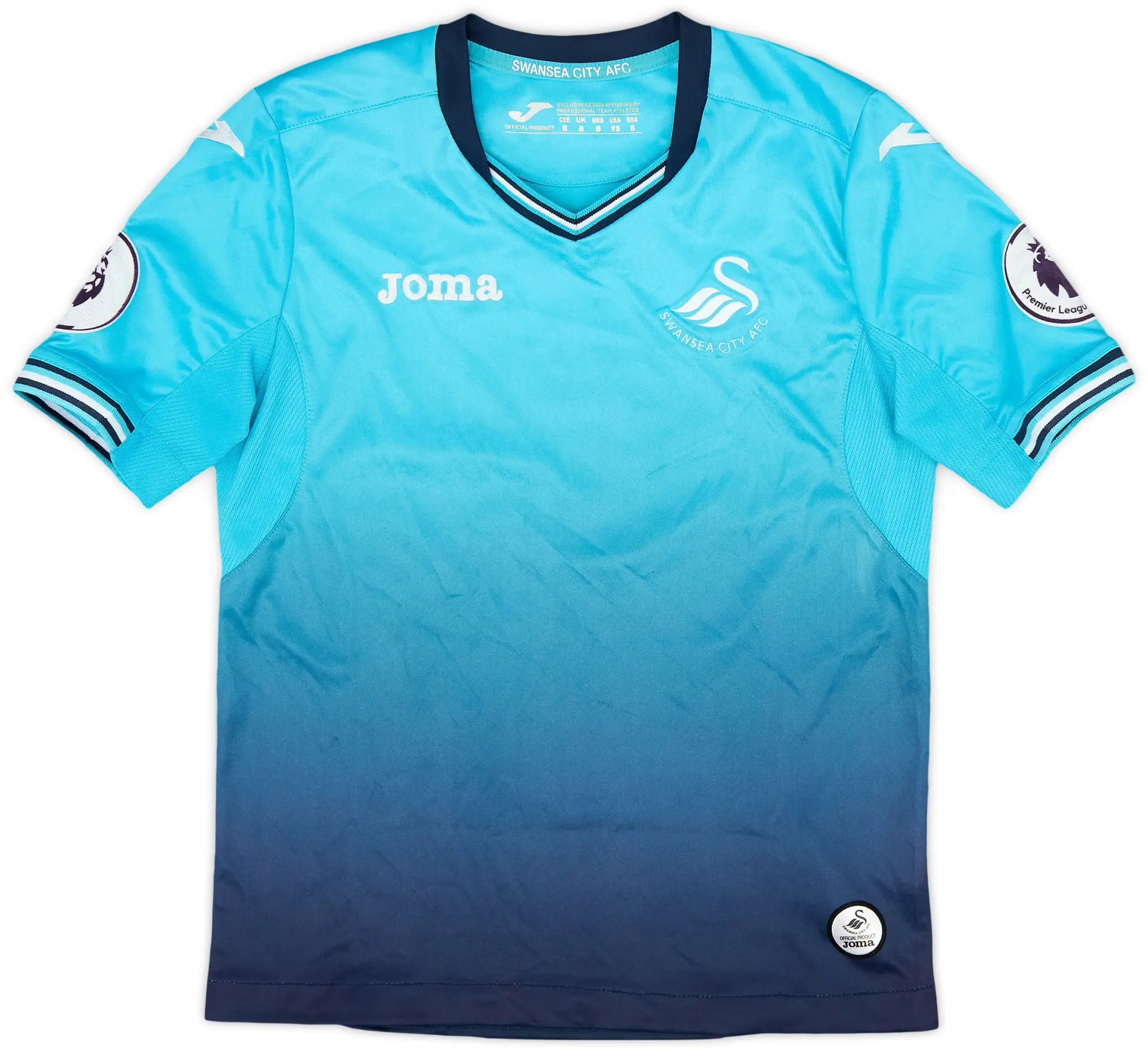 Joma 2016-17 Swansea Away Shirt - 8/10 - (S.Boys)
