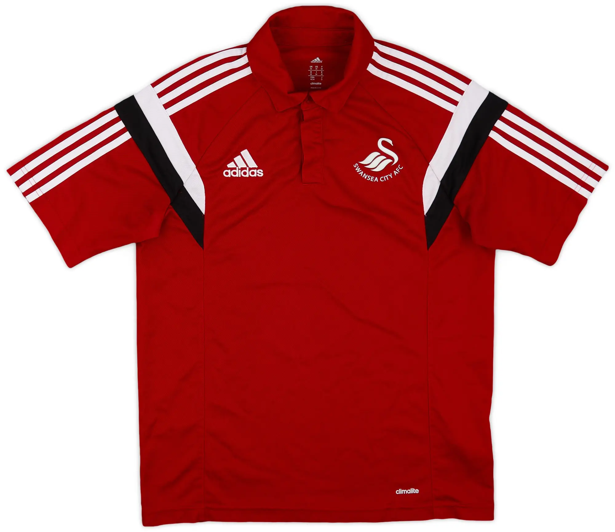 2014-15 Swansea City adidas Polo Shirt - 9/10 - (M)