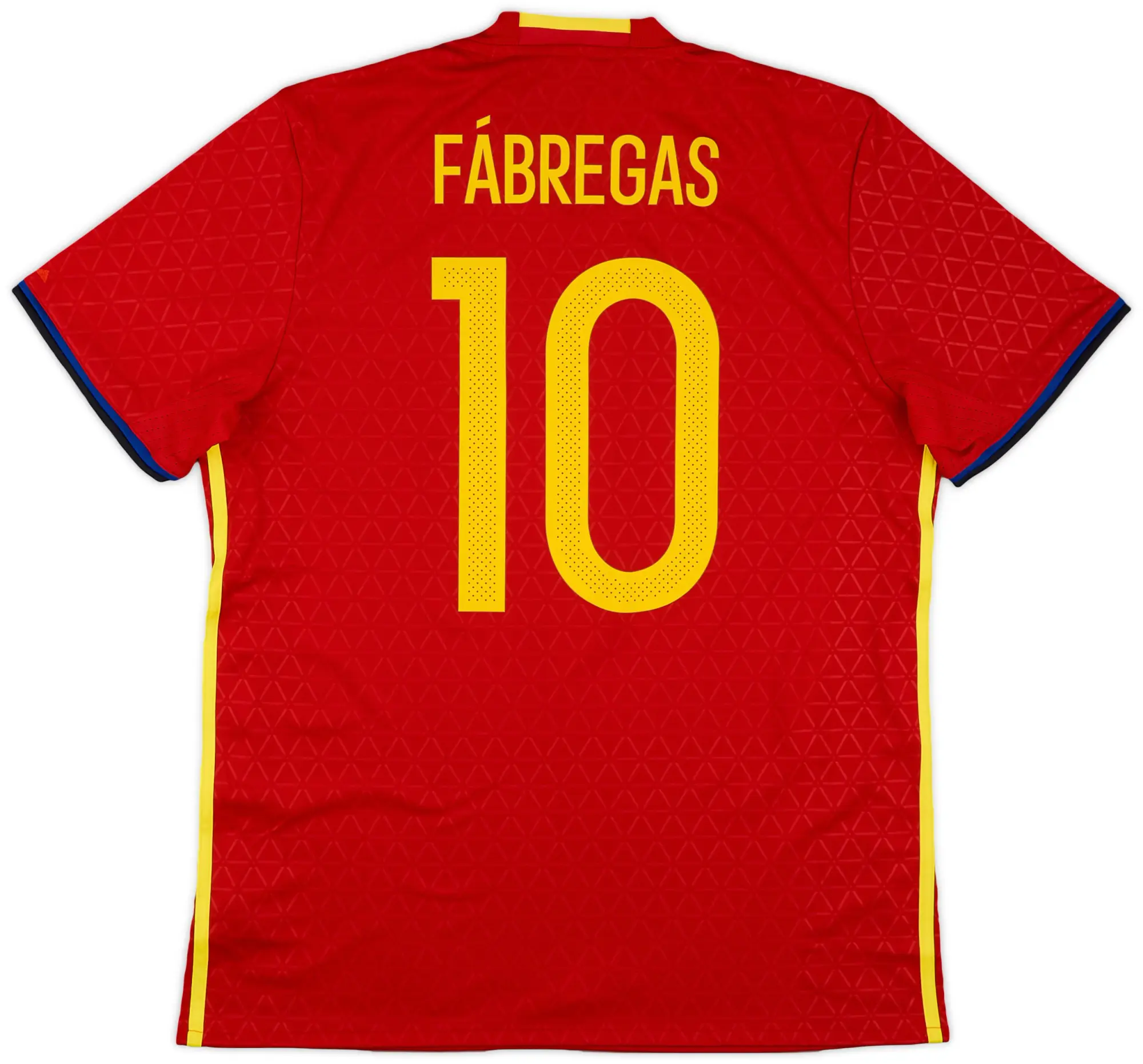 adidas 2016-17 Spain Home Shirt Fabregas #10 (L)