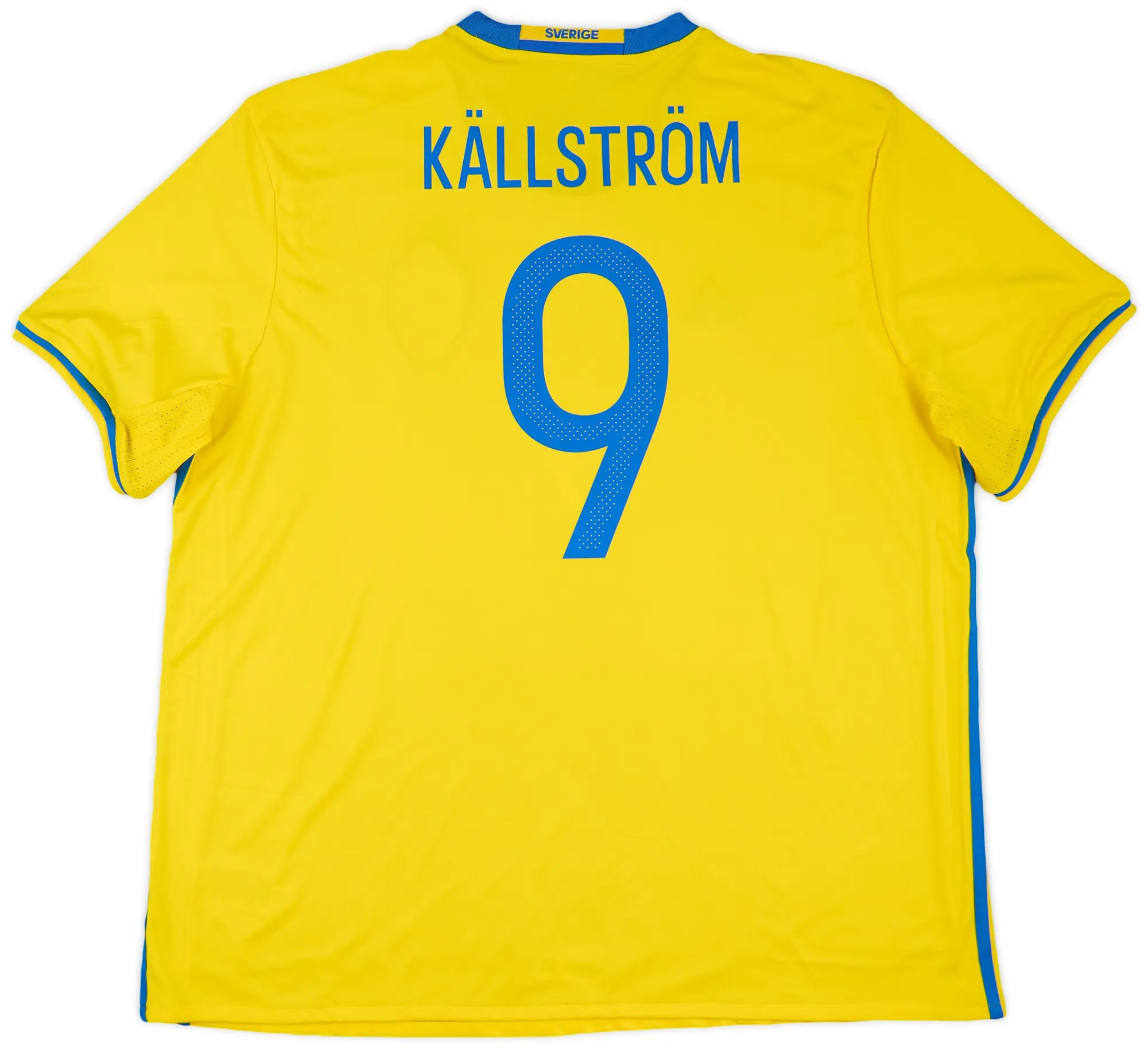 adidas 2016-17 Sweden Home Shirt Kallstrom #9 (XXL)