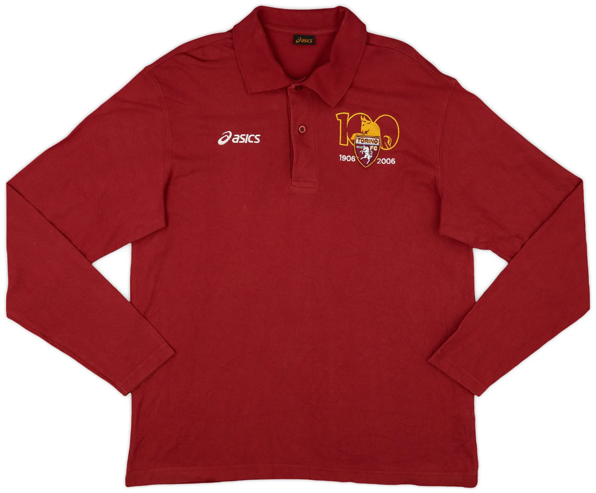 2006-07 Torino Asics Polo L/S Shirt - 9/10 - (L)