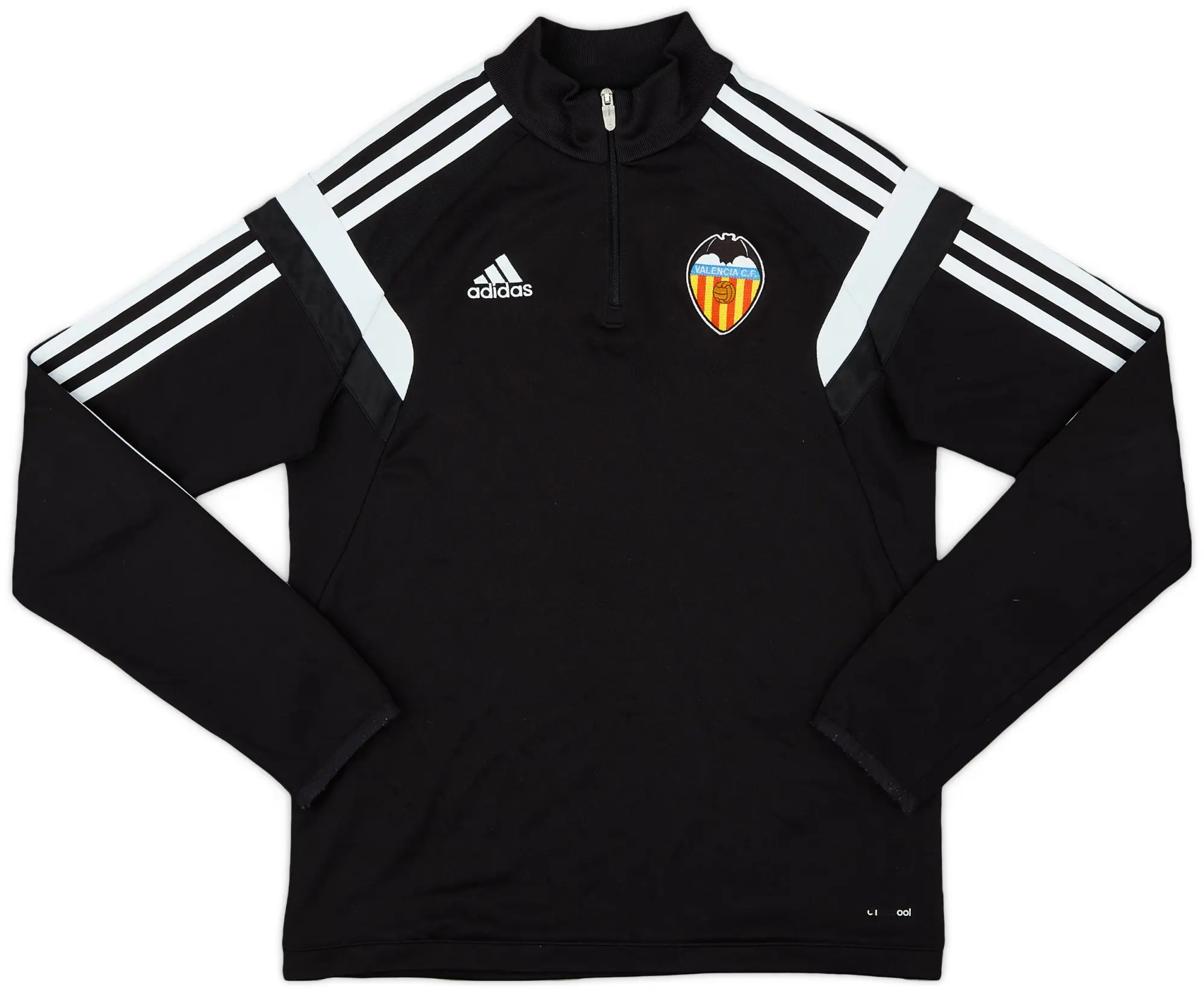 2014-15 Valencia adidas 1/4 Zip Sweat Top - 8/10 - (L.Boys)