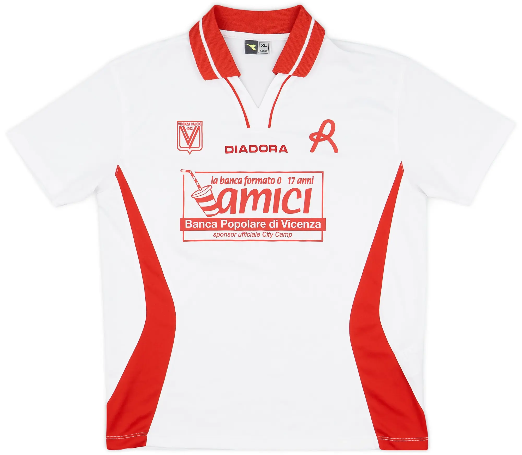 2008-09 Vicenza Diadora Training Shirt - 9/10 - (XL.Boys)