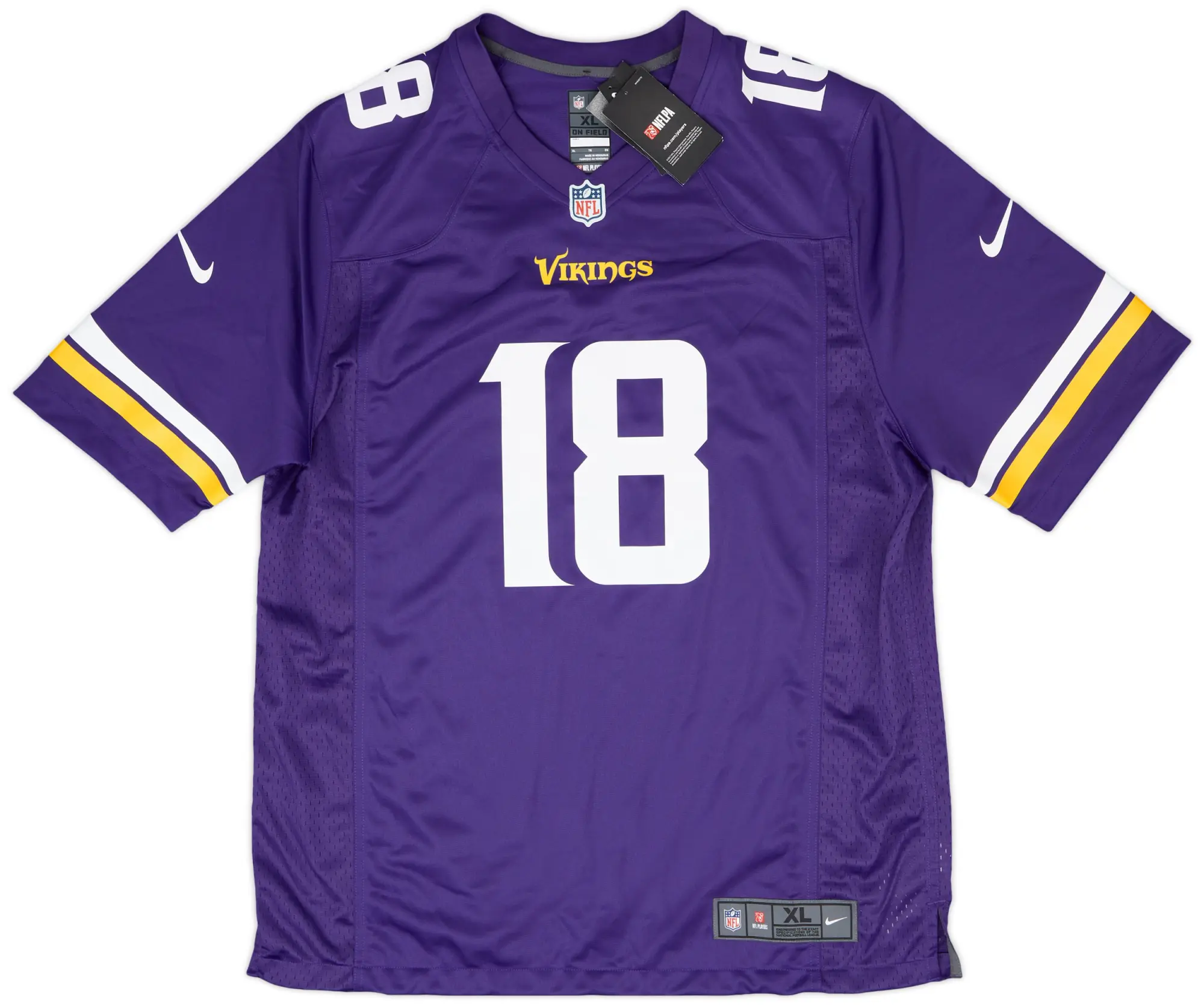 2020-24 Minnesota Vikings Jefferson #18 Nike Game Home Jersey (XL)