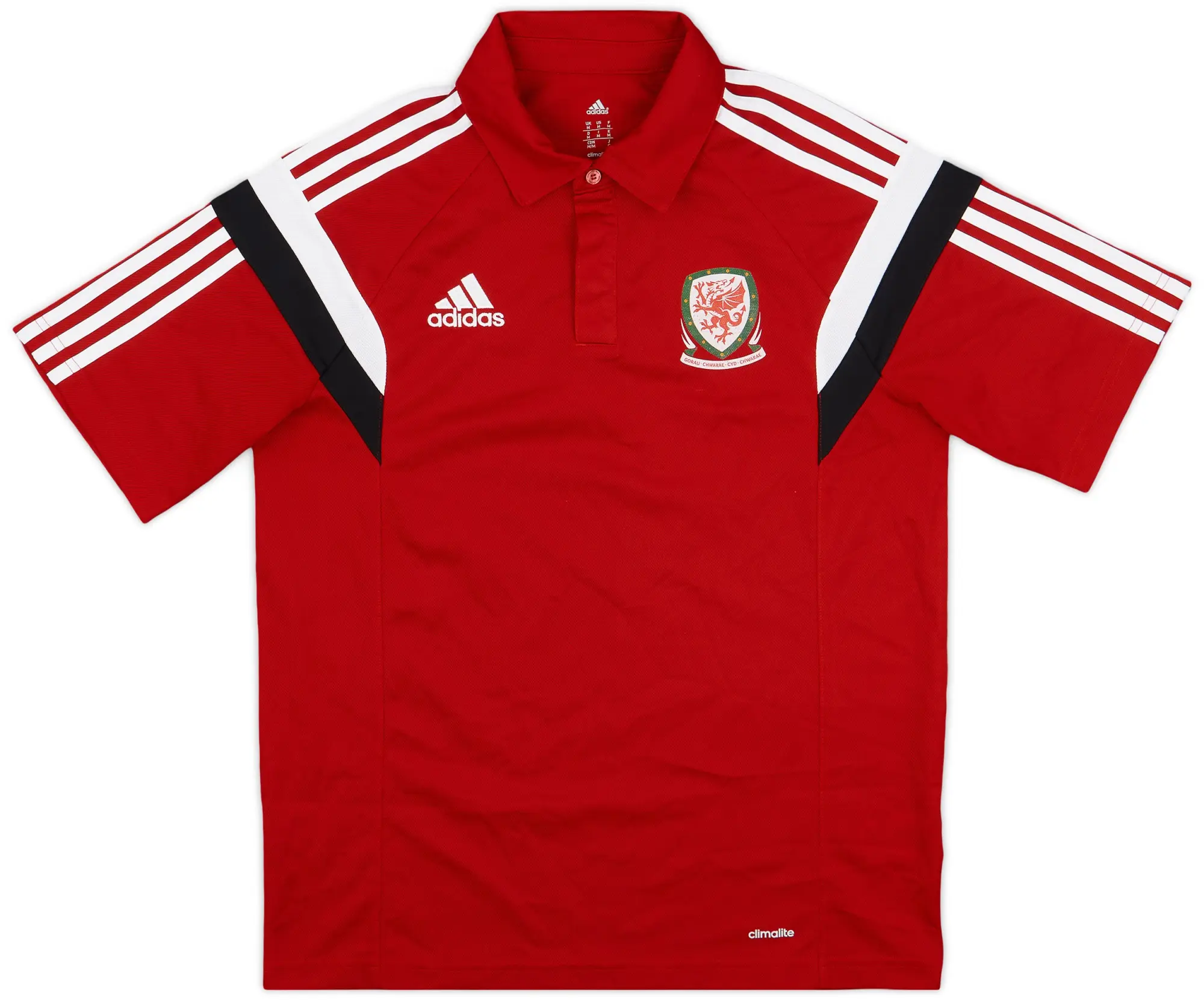 2014-15 Wales adidas Polo Shirt - 6/10 - (M)