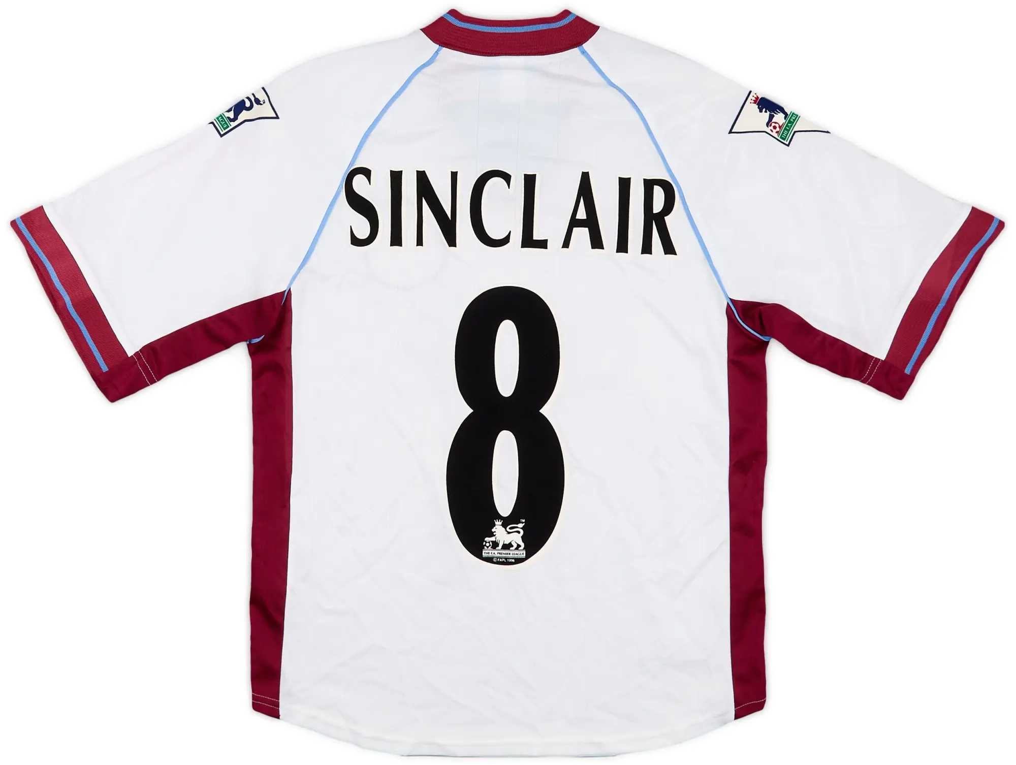 1998-99 West Ham Away Shirt Sinclair #8 - 8/10 - (Y)