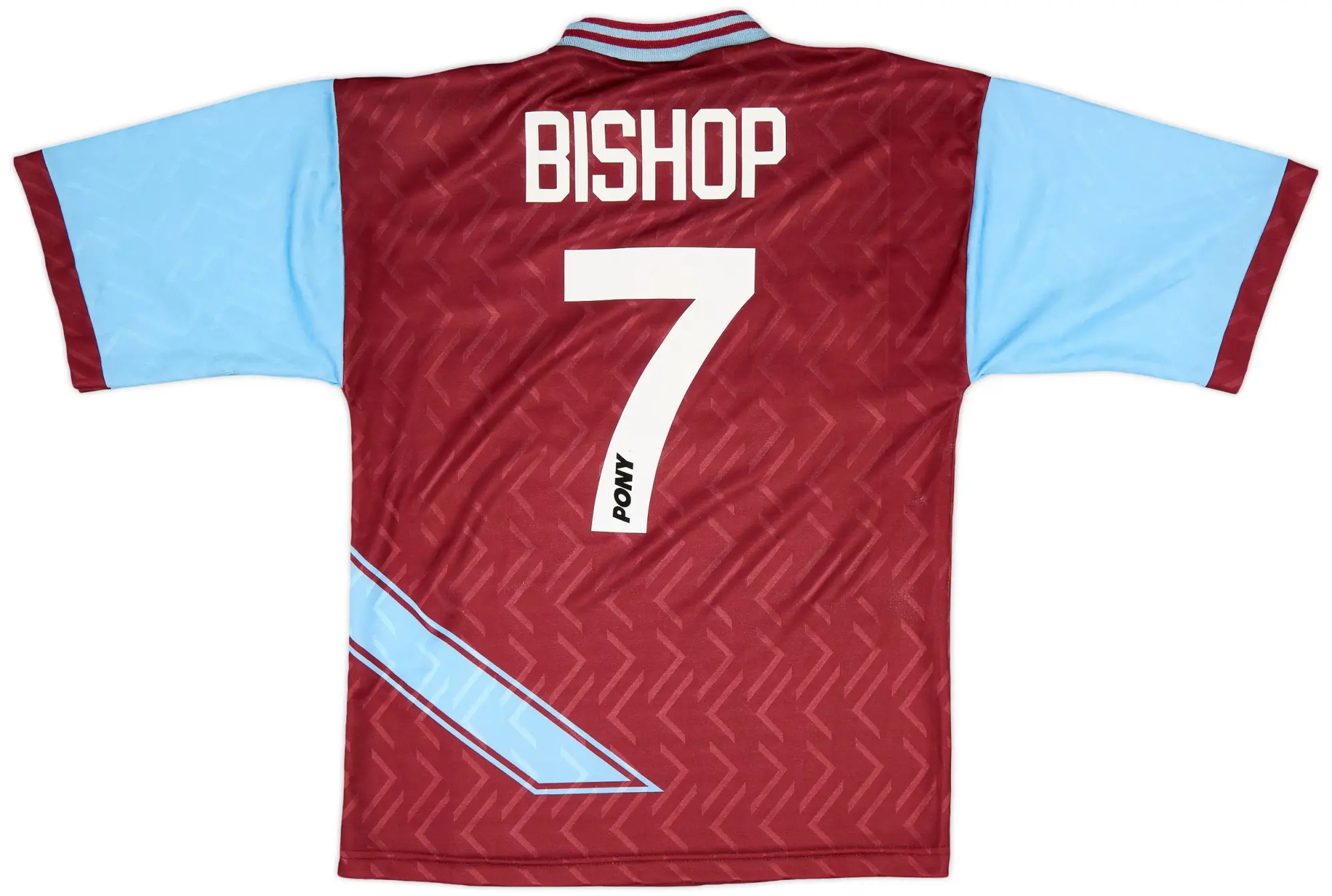 1993-95 West Ham Home Shirt Bishop #7 - 9/10 - (M)