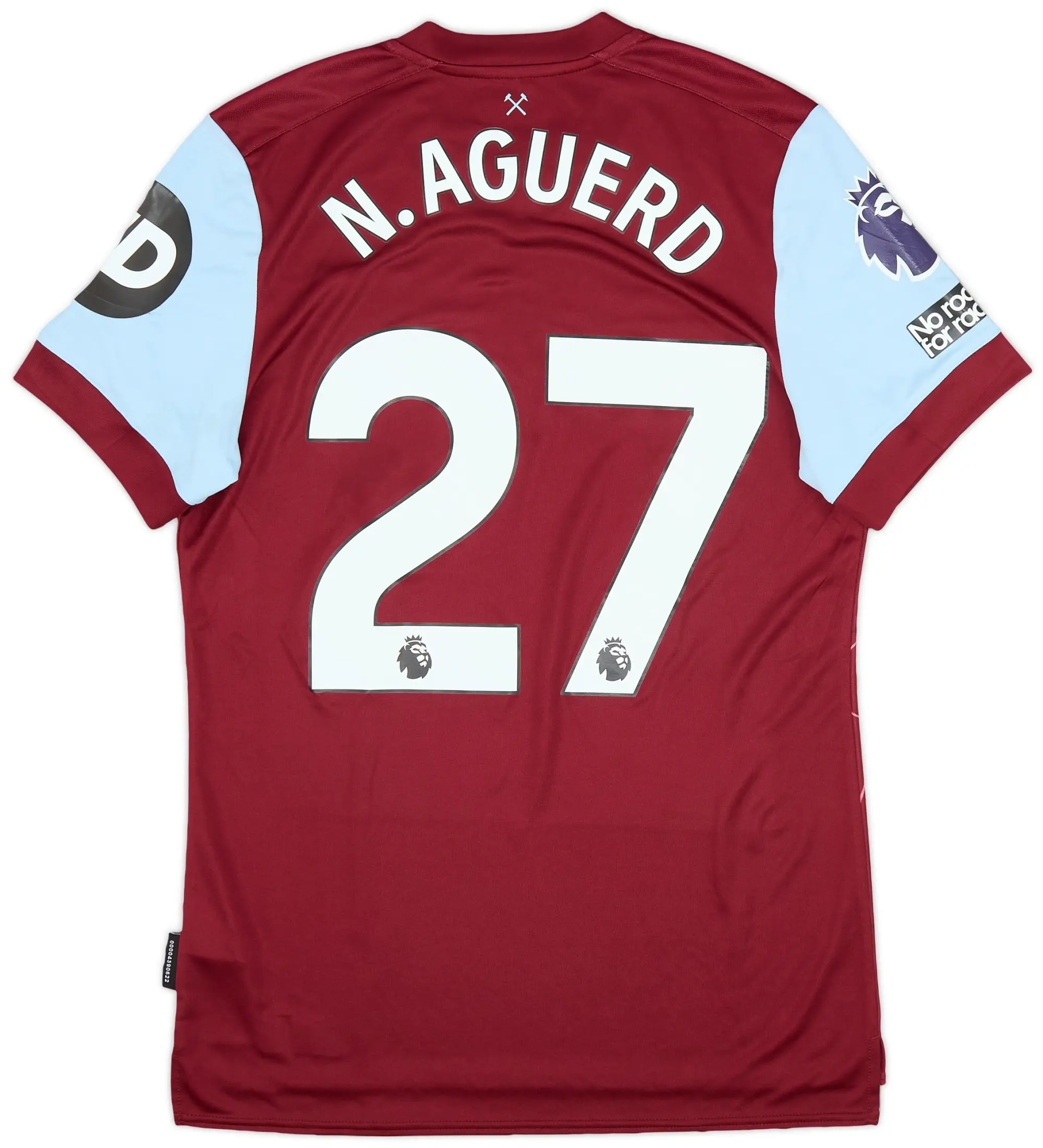 Umbro 2023-24 West Ham Match Issue Home Shirt N. Aguerd #27