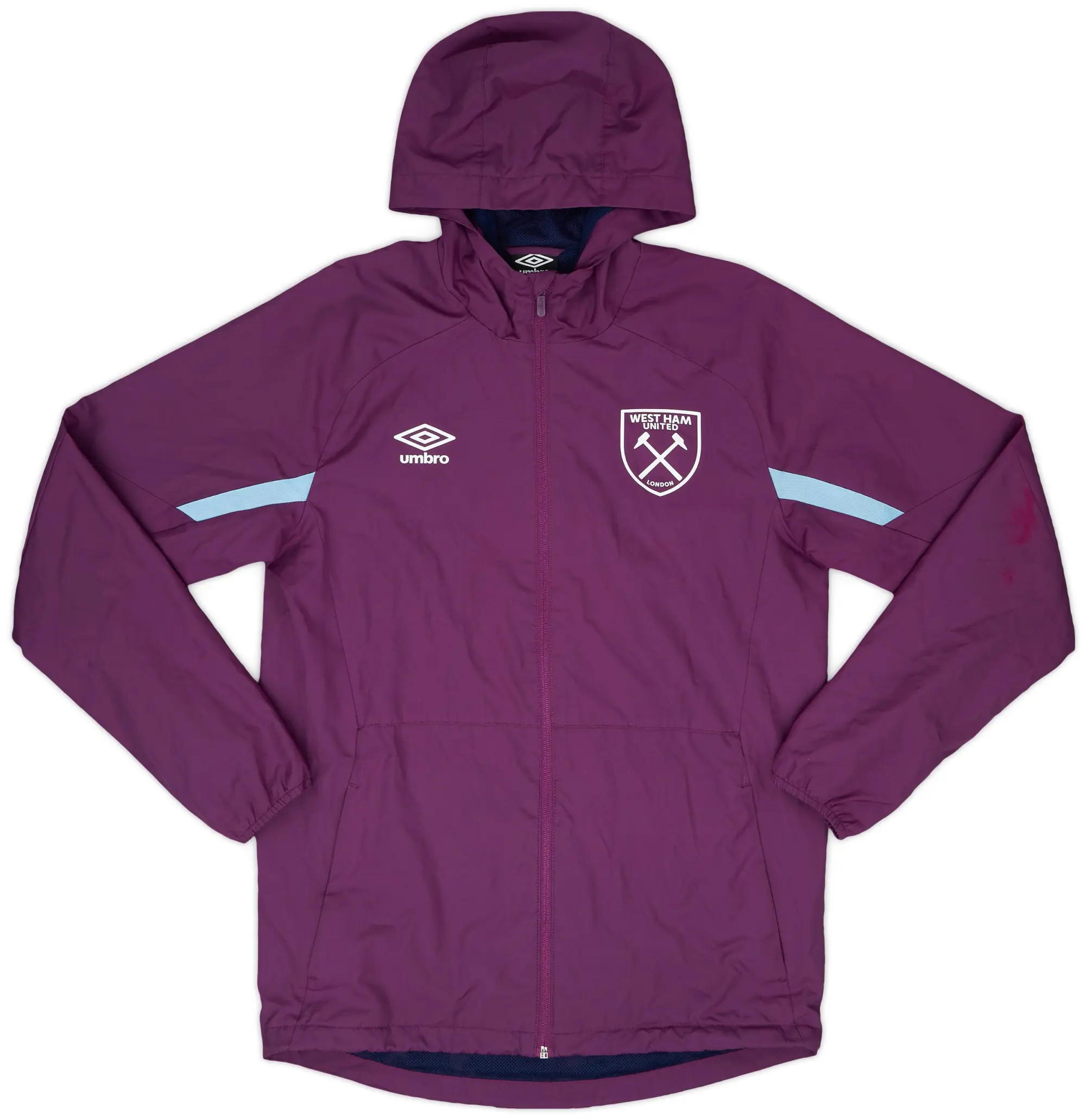 Umbro 2018-20 West Ham Hooded Rain Jacket - 8/10 - (S)