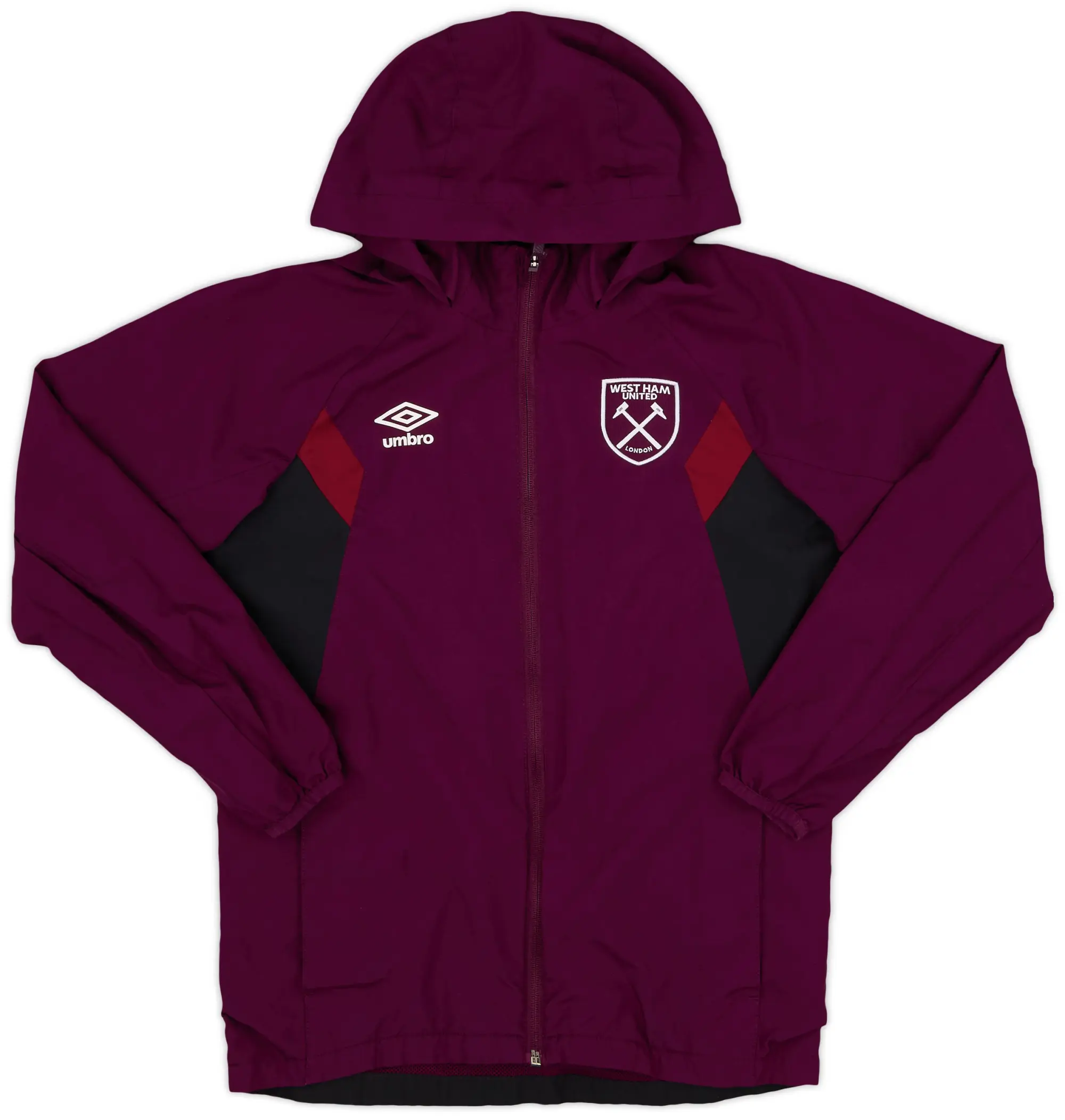 Umbro 2018-19 West Ham Hooded Track Jacket - 8/10 - (M.Boys)