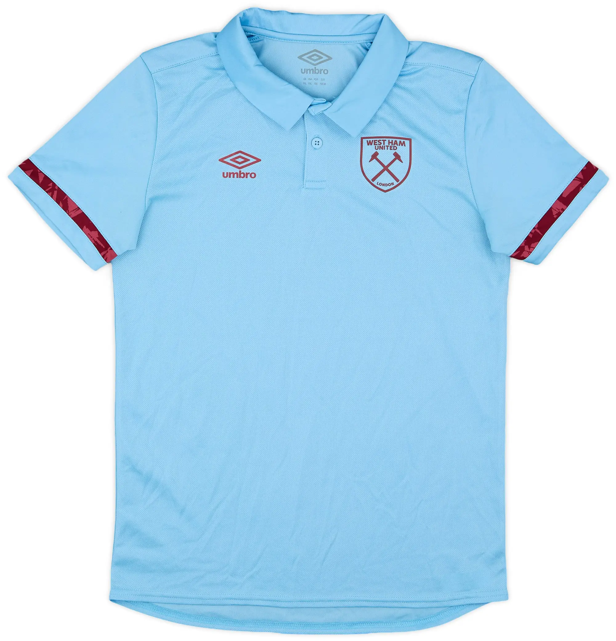 2020-21 West Ham Umbro Polo Shirt - 9/10 - (XL.Boys)