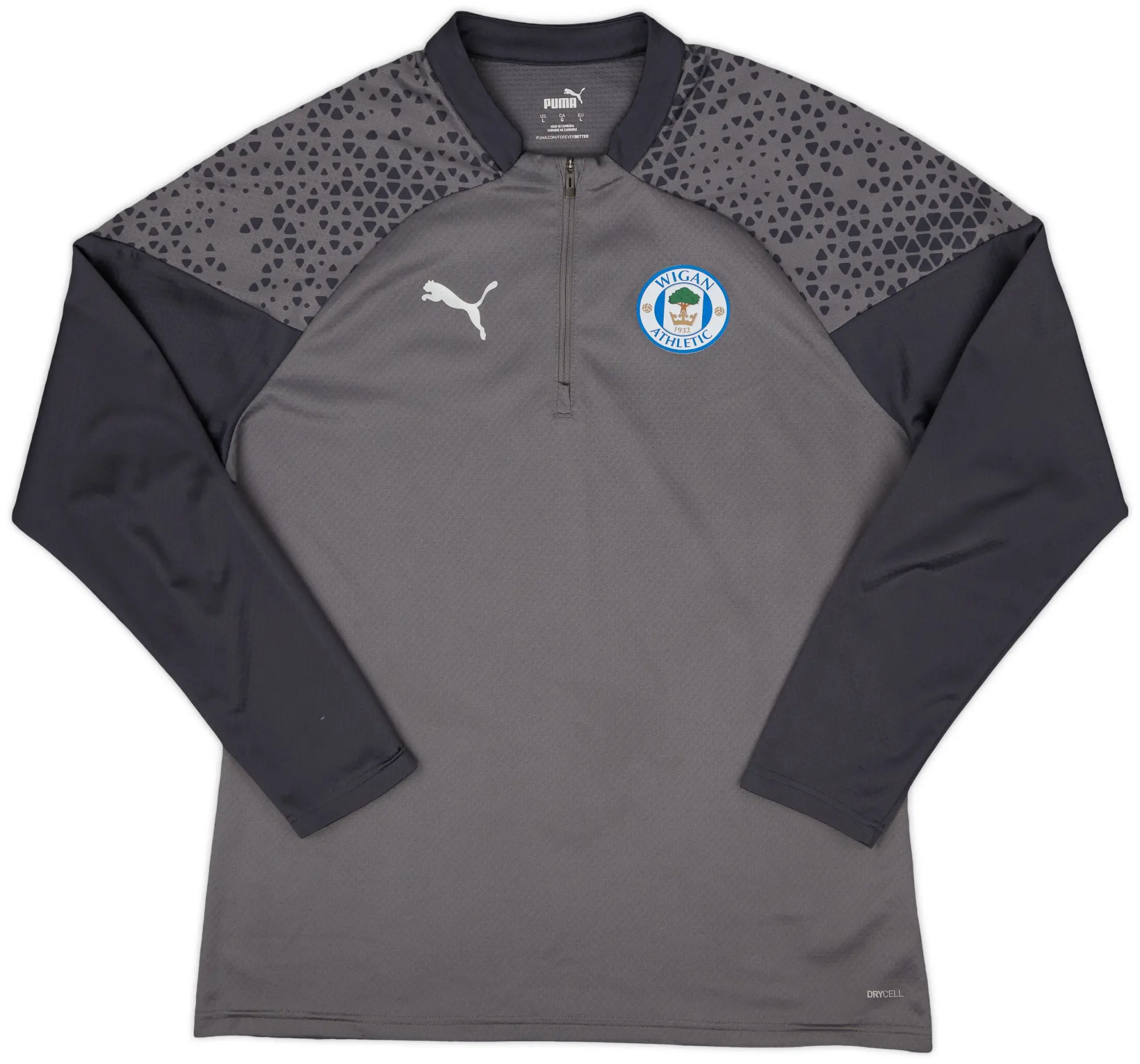 2022-23 Wigan Puma 1/4 Zip Drill Top - 8/10 - (L)