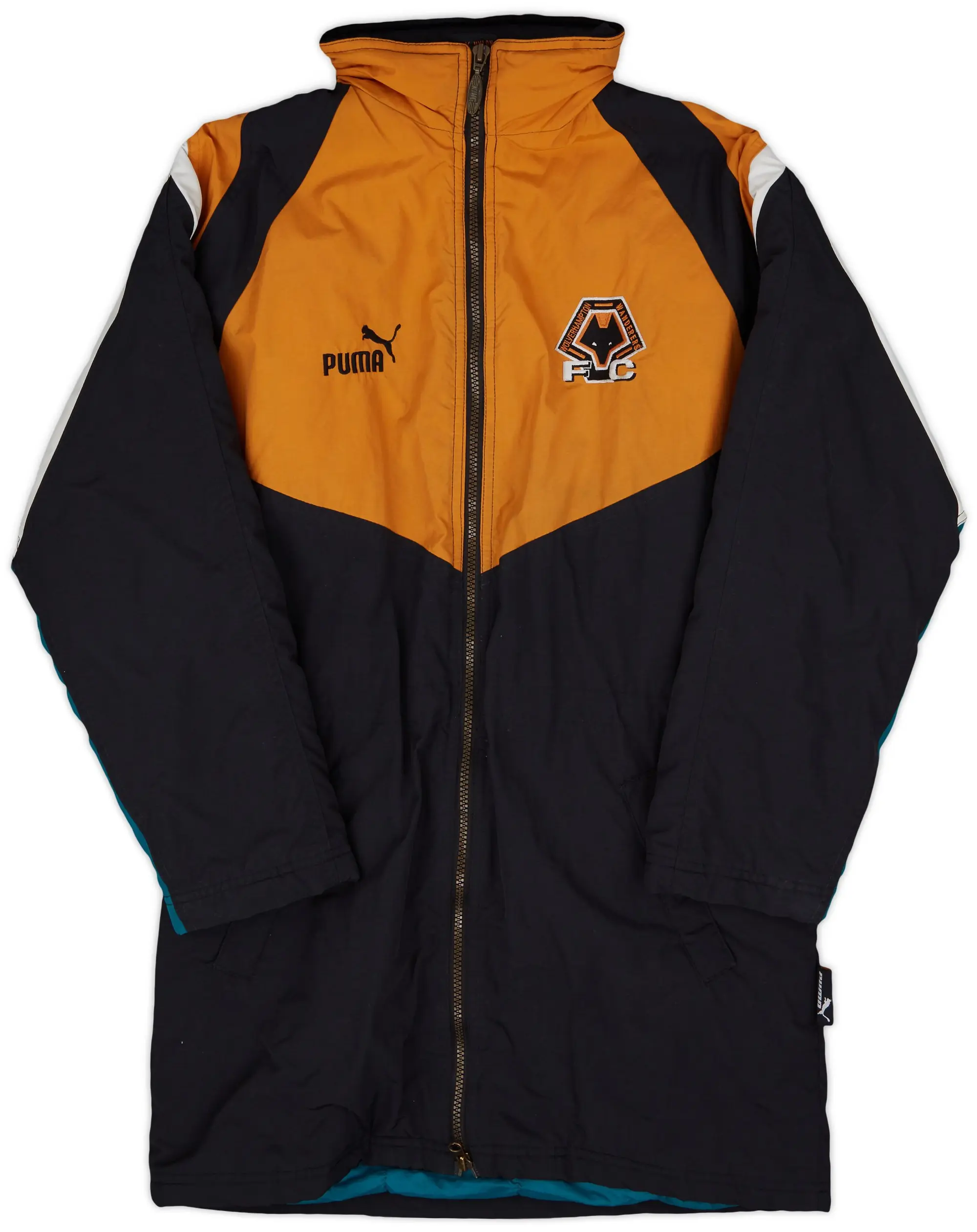 1996-97 Wolves Puma Hooded Rain Jacket - 7/10 - (S)