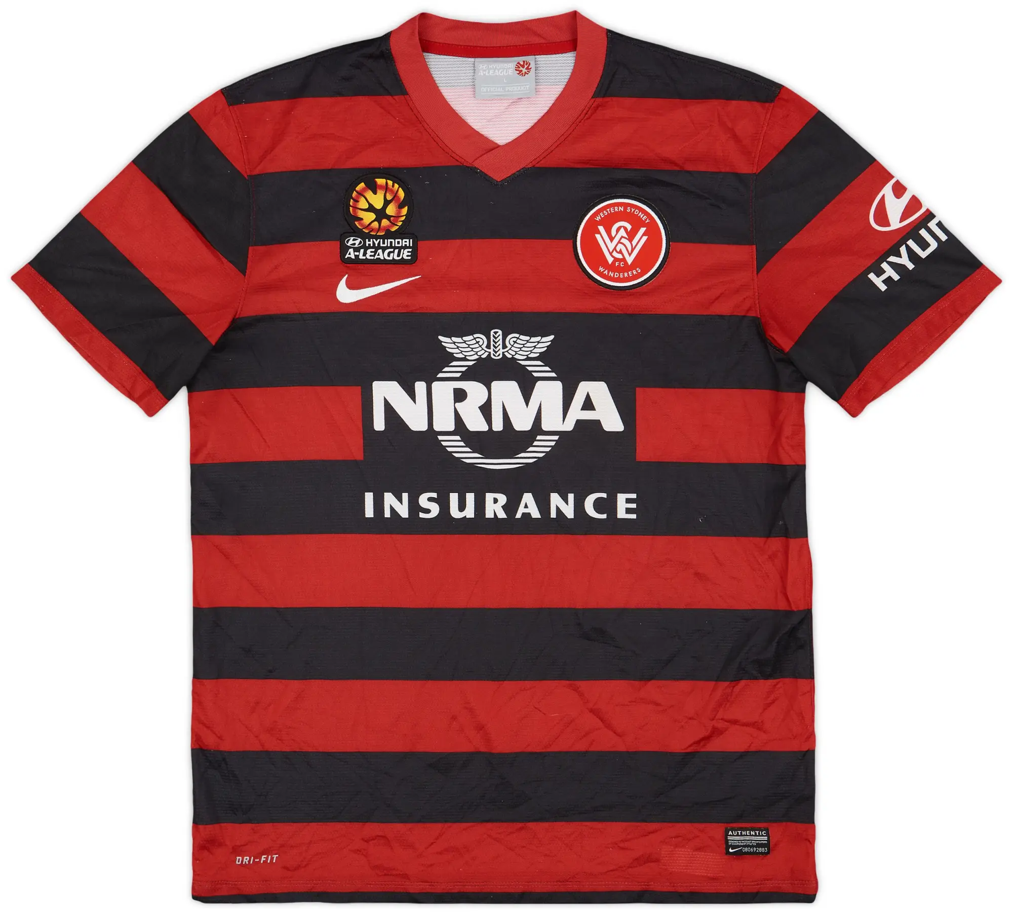 Nike 2012-14 Western Sydney Wanderers Home Shirt - 9/10 - (L)
