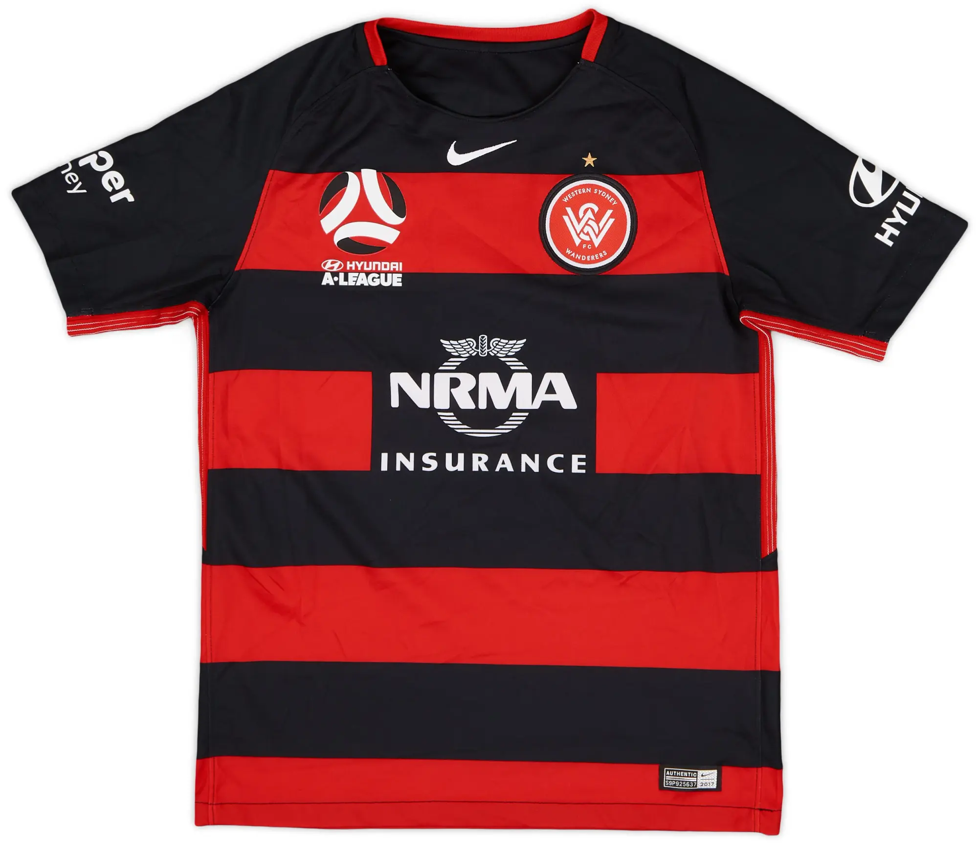 Nike 2017-18 Western Sydney Wanderers Home Shirt - 8/10 - (L.Boys)