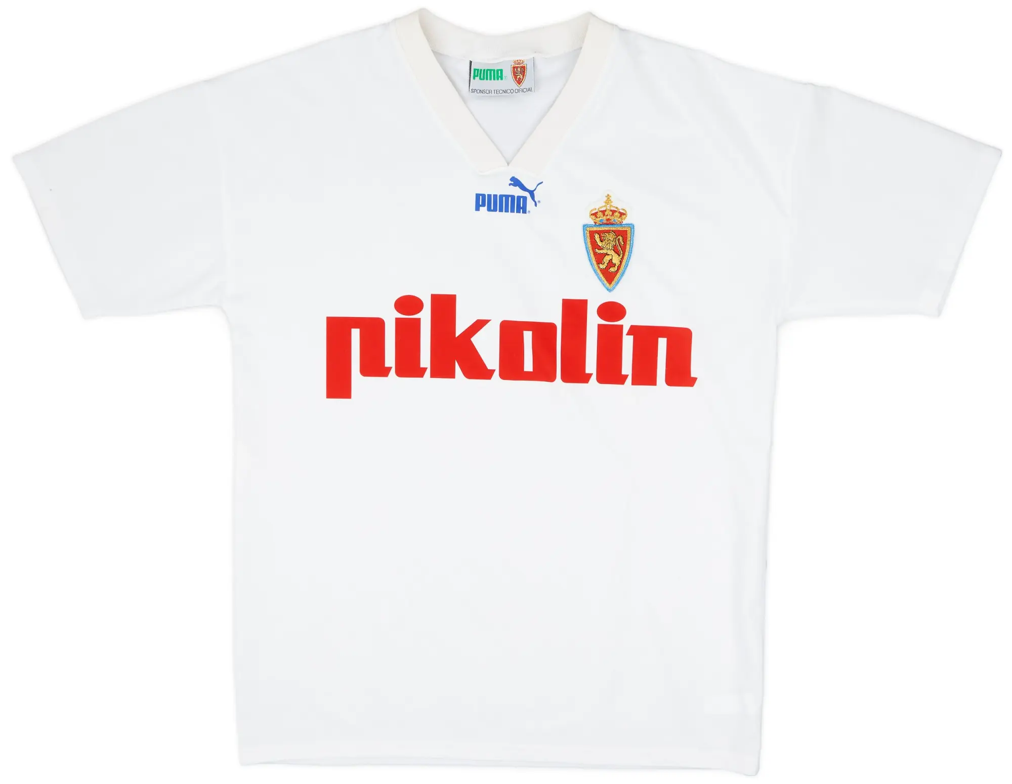 Puma 1993-94 Real Zaragoza Home Shirt - 8/10 - (L)