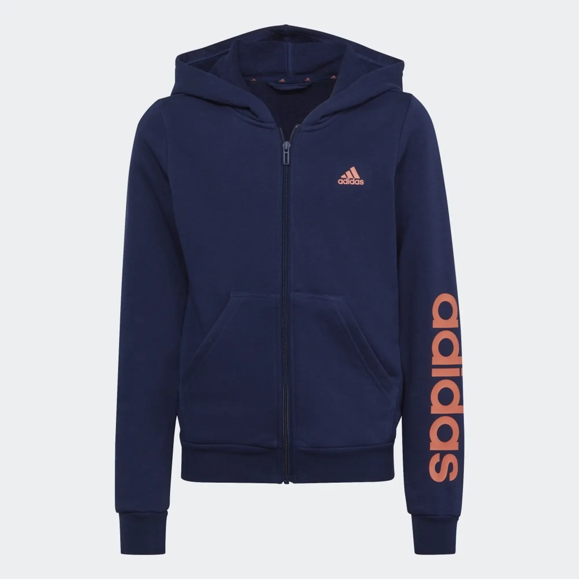 adidas Essentials Linear Logo Full-Zip Hoodie