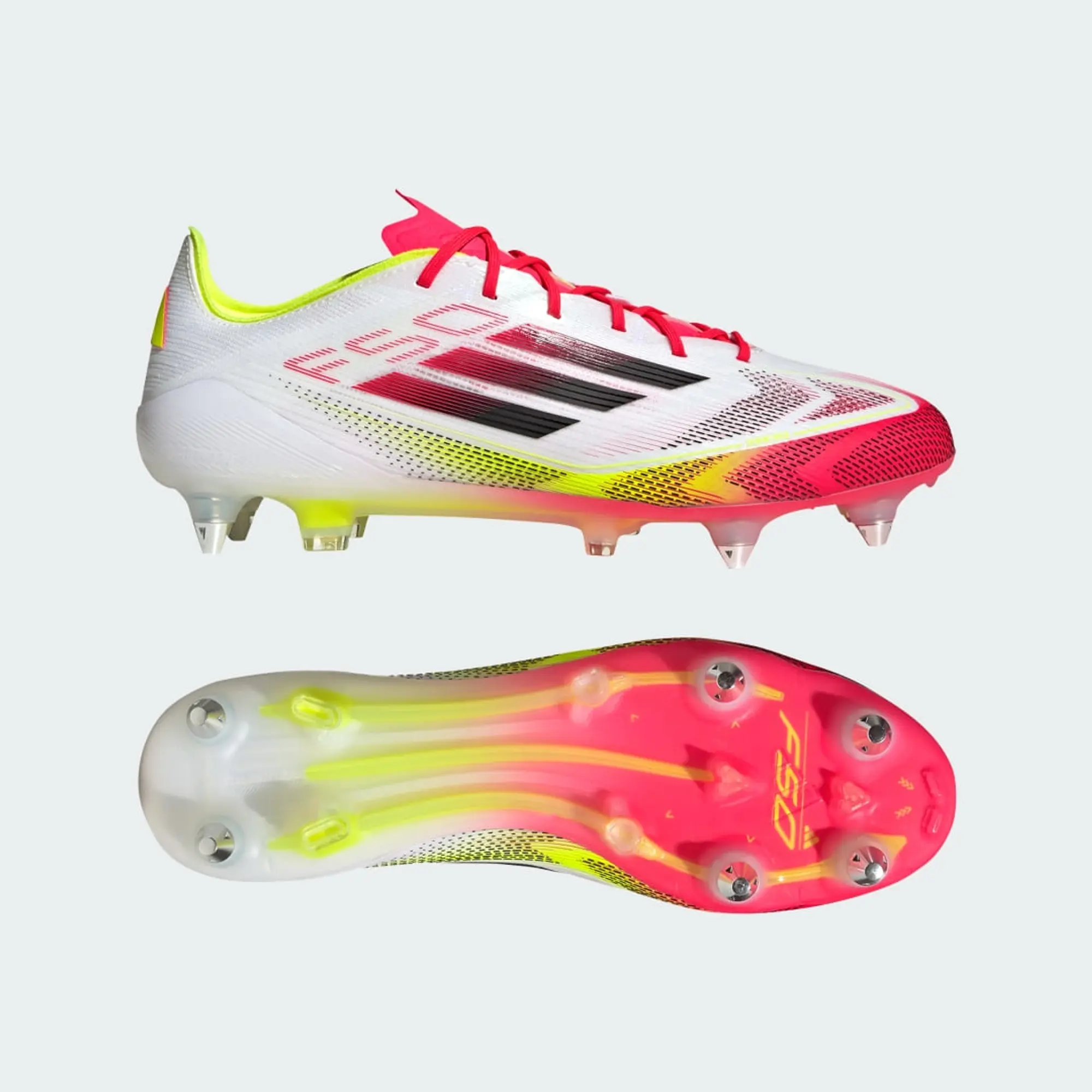 Adidas F50 Elite Sg Pure Victory - Footwear White/Core Black/Solar Yellow - ['White']