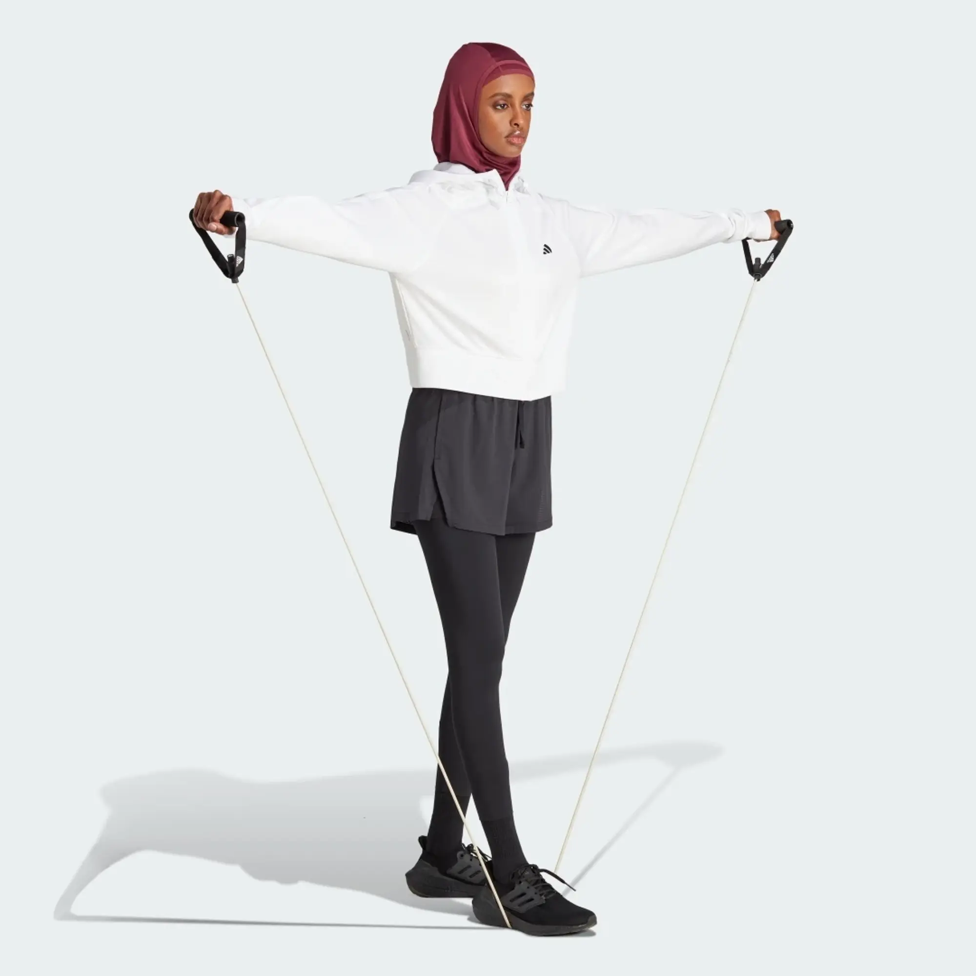 adidas AEROREADY Game and Go Full-Zip Hooded Fleece Jacket
