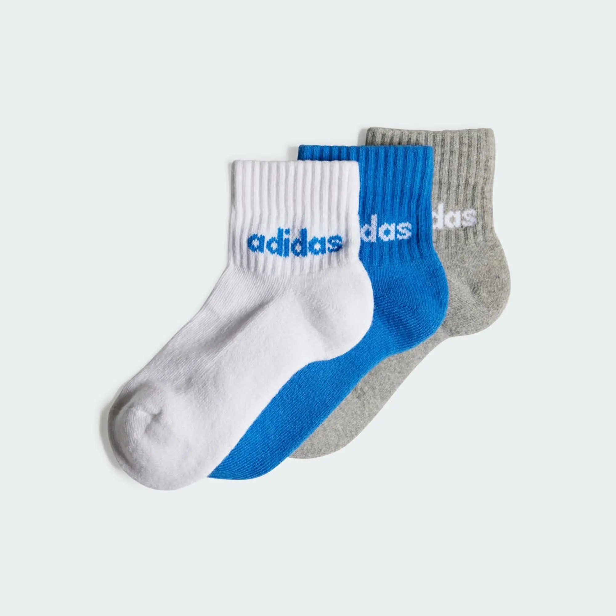 adidas Outlet Value Linear Kids Ankle Socks 3 Pairs