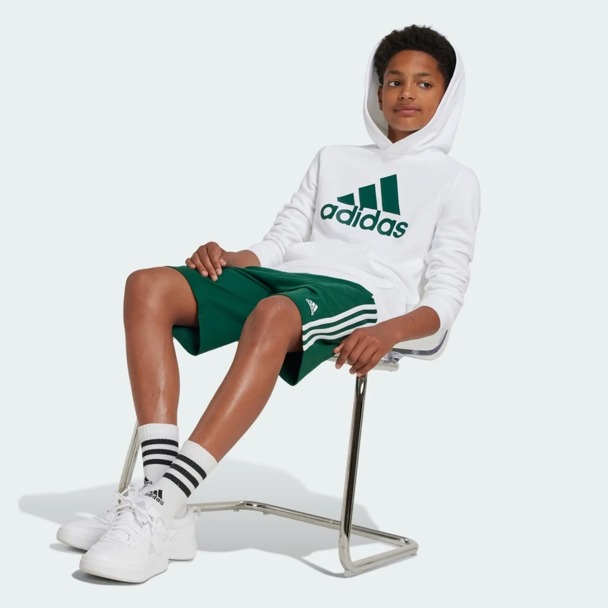 Adidas Big Logo Essentials Cotton Hoodie