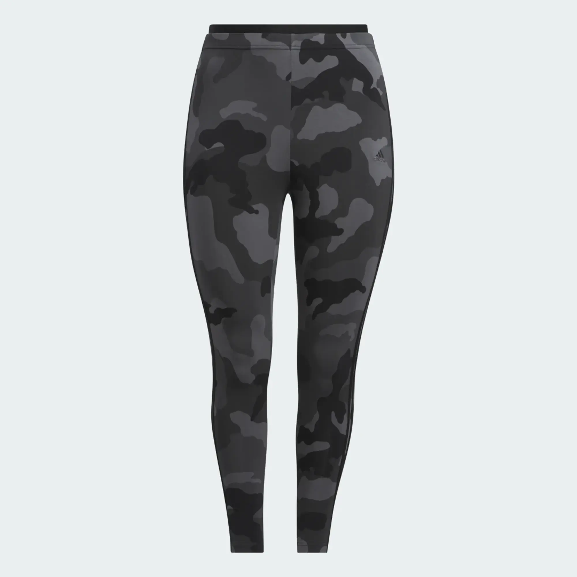 adidas Essentials 3-Stripes Camo Print 7/8 Length Leggings (Plus Size)
